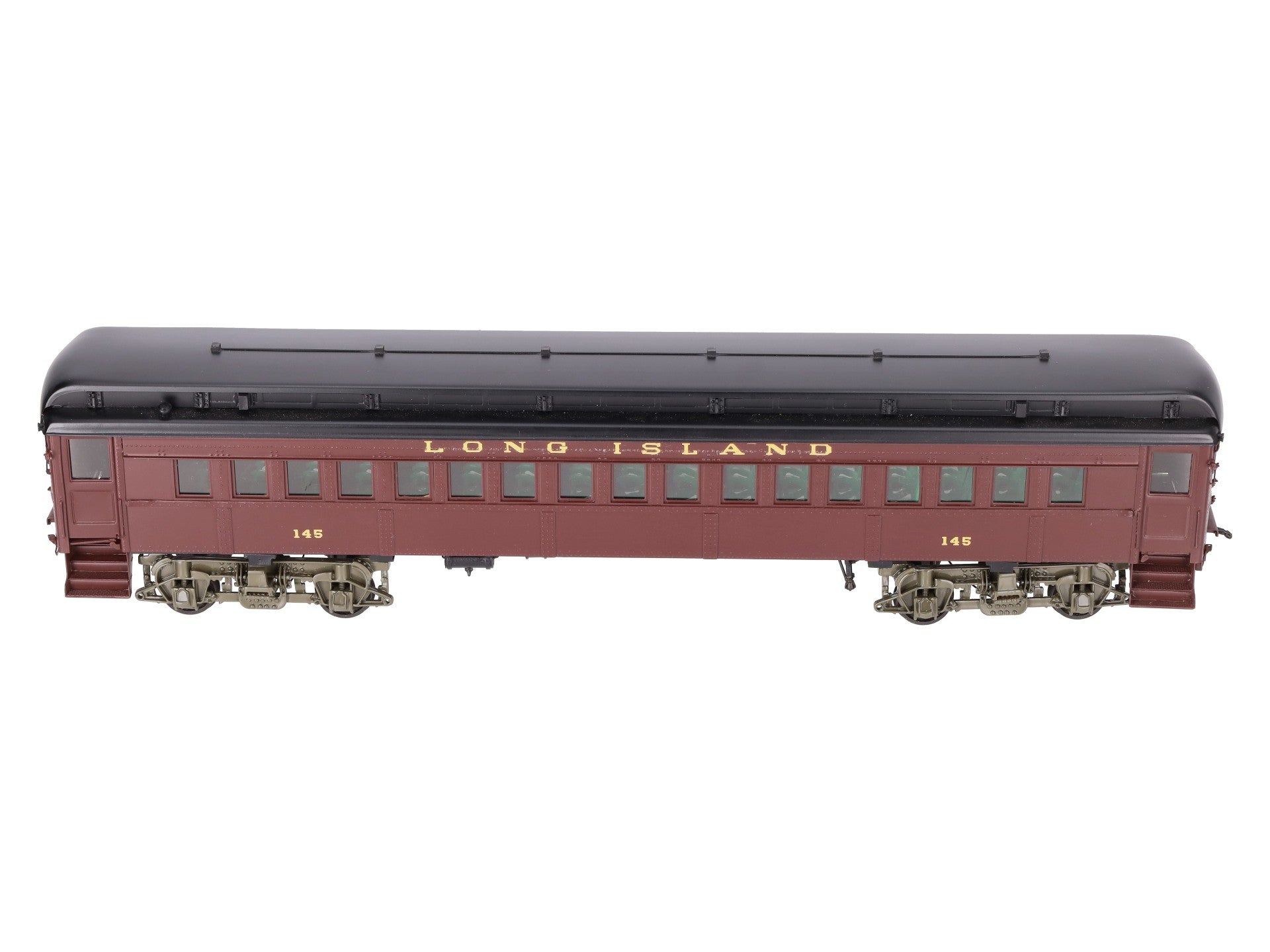 Sunset Models O Brass Long Island RR P54 Passenger Commuter Car #145 (2-Rail) EX/Box