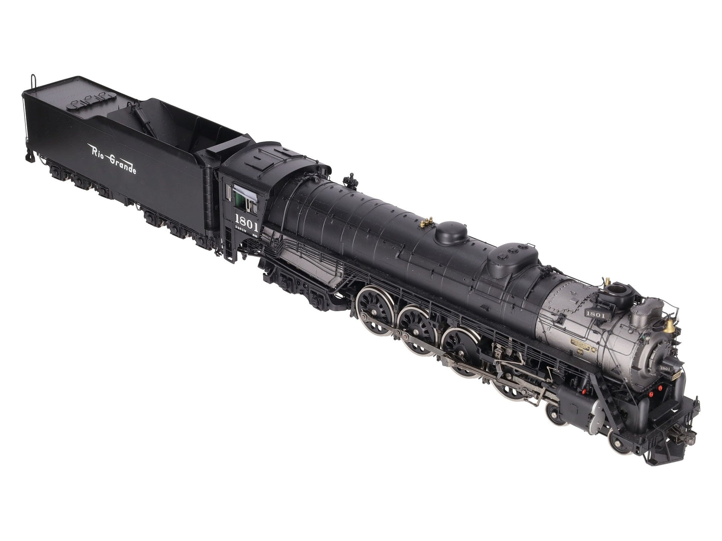 Precision Scale Co 17247-2 O 2R Brass D&RGW 4-8-4 M-68 Steam Loco & Tender #1801 EX/Box