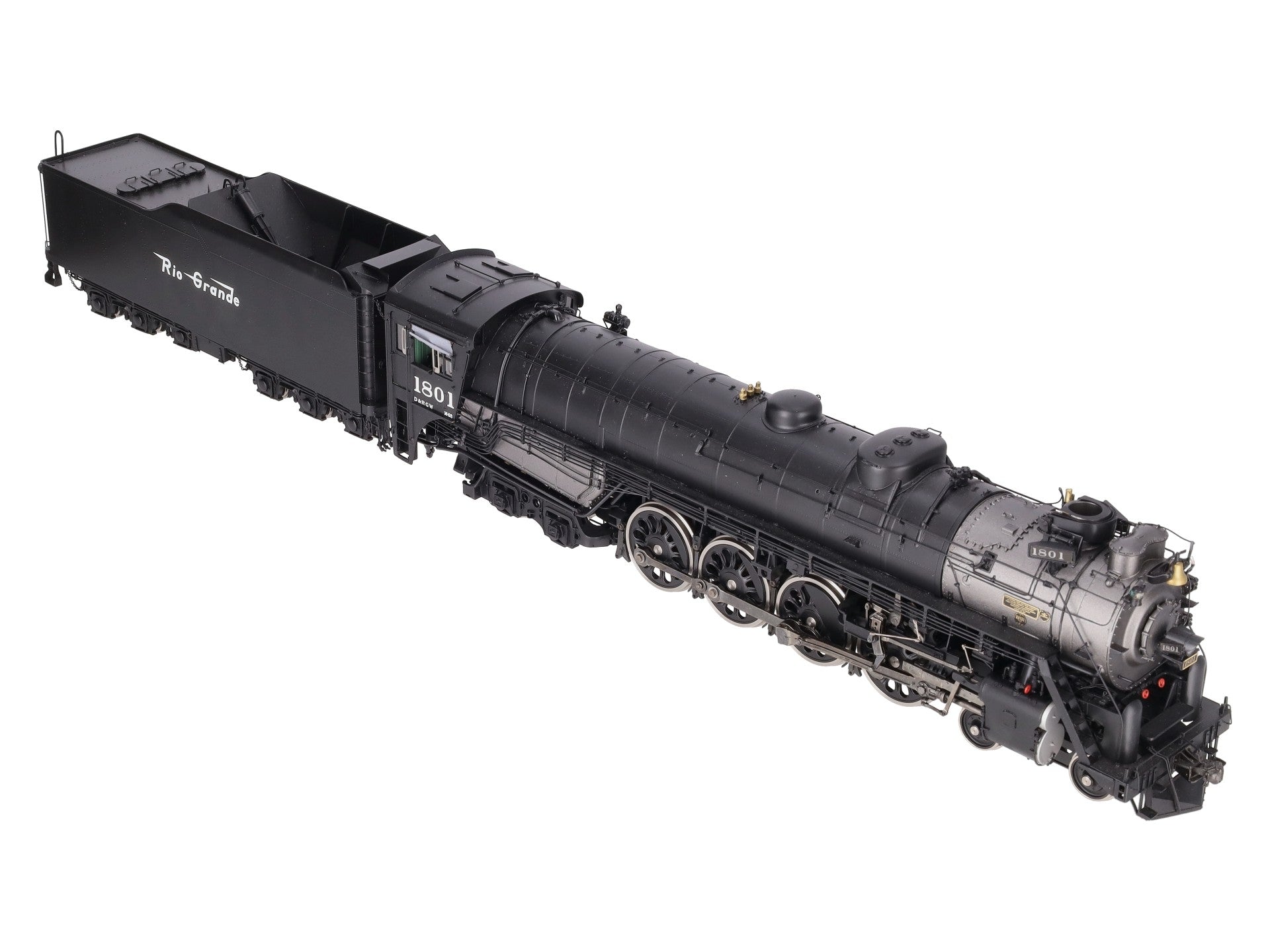 Precision Scale Co 17247-2 O 2R Brass D&RGW 4-8-4 M-68 Steam Loco & Tender #1801 EX/Box