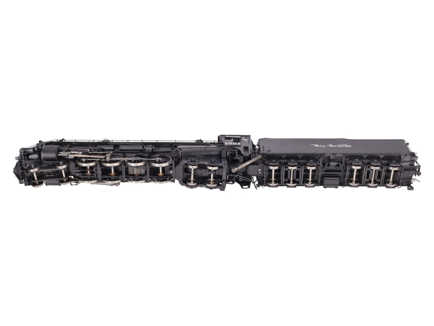 Precision Scale Co 17247-2 O 2R Brass D&RGW 4-8-4 M-68 Steam Loco & Tender #1801 EX/Box
