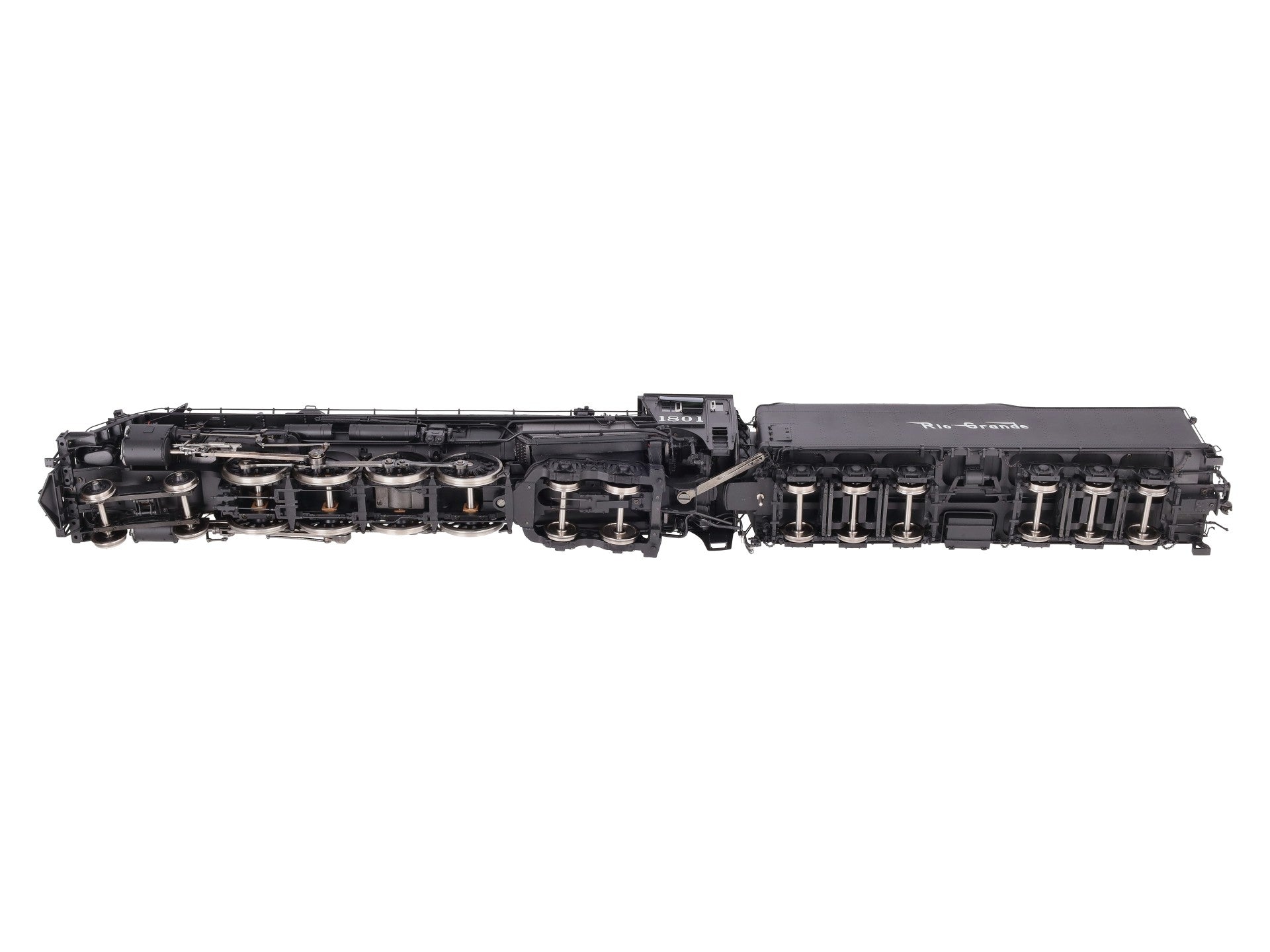 Precision Scale Co 17247-2 O 2R Brass D&RGW 4-8-4 M-68 Steam Loco & Tender #1801 EX/Box