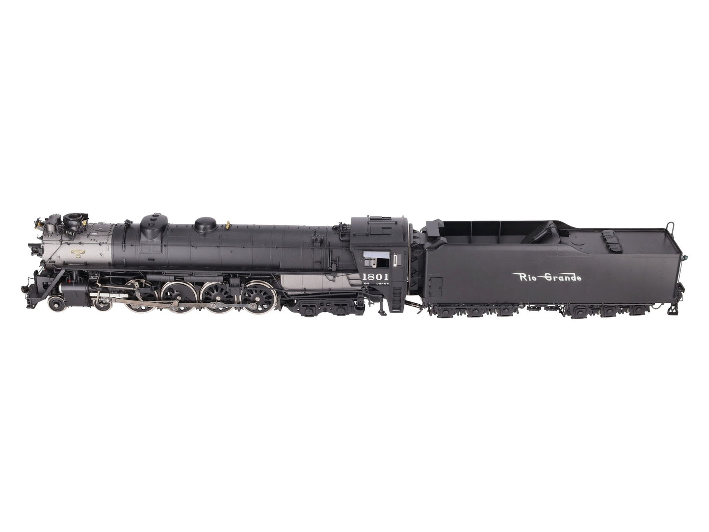 Precision Scale Co 17247-2 O 2R Brass D&RGW 4-8-4 M-68 Steam Loco & Tender #1801 EX/Box