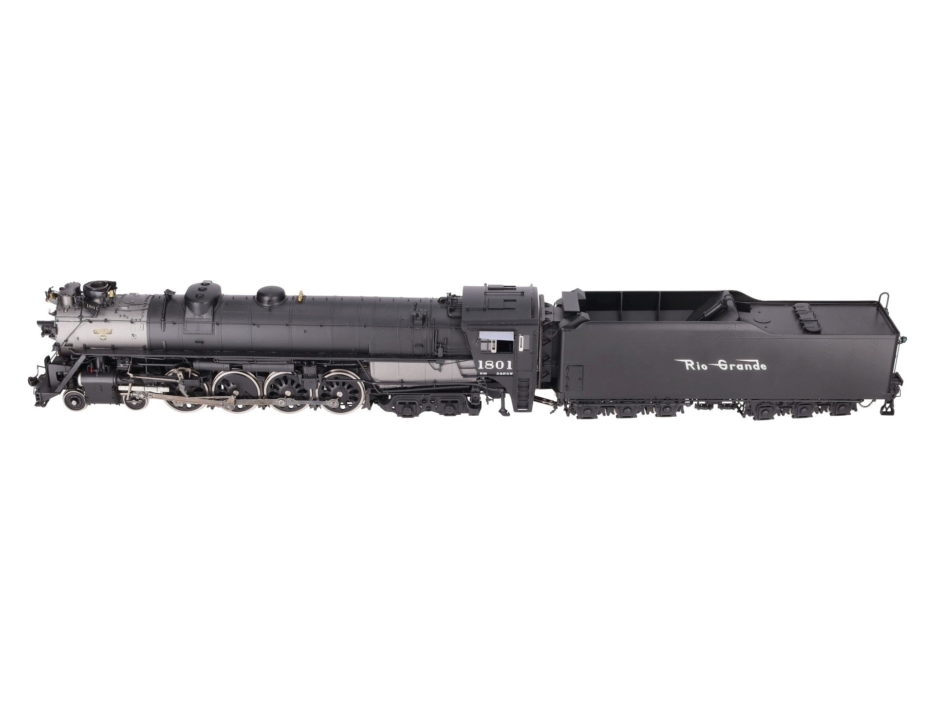 Precision Scale Co 17247-2 O 2R Brass D&RGW 4-8-4 M-68 Steam Loco & Tender #1801 EX/Box