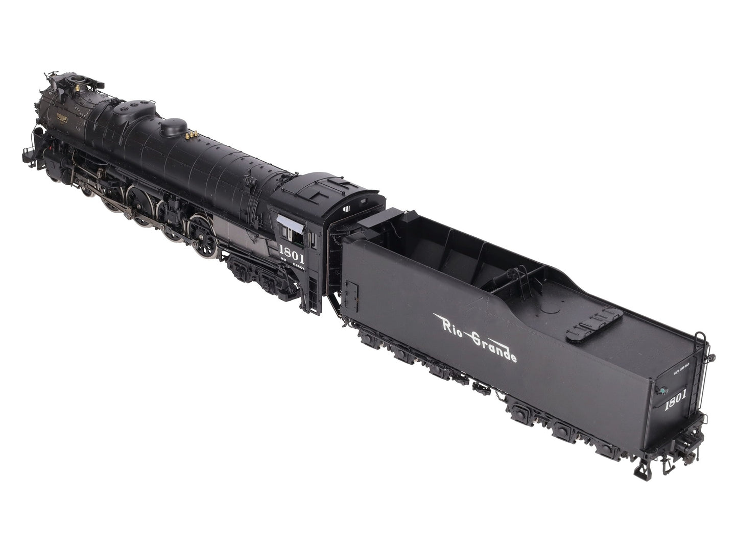 Precision Scale Co 17247-2 O 2R Brass D&RGW 4-8-4 M-68 Steam Loco & Tender #1801 EX/Box