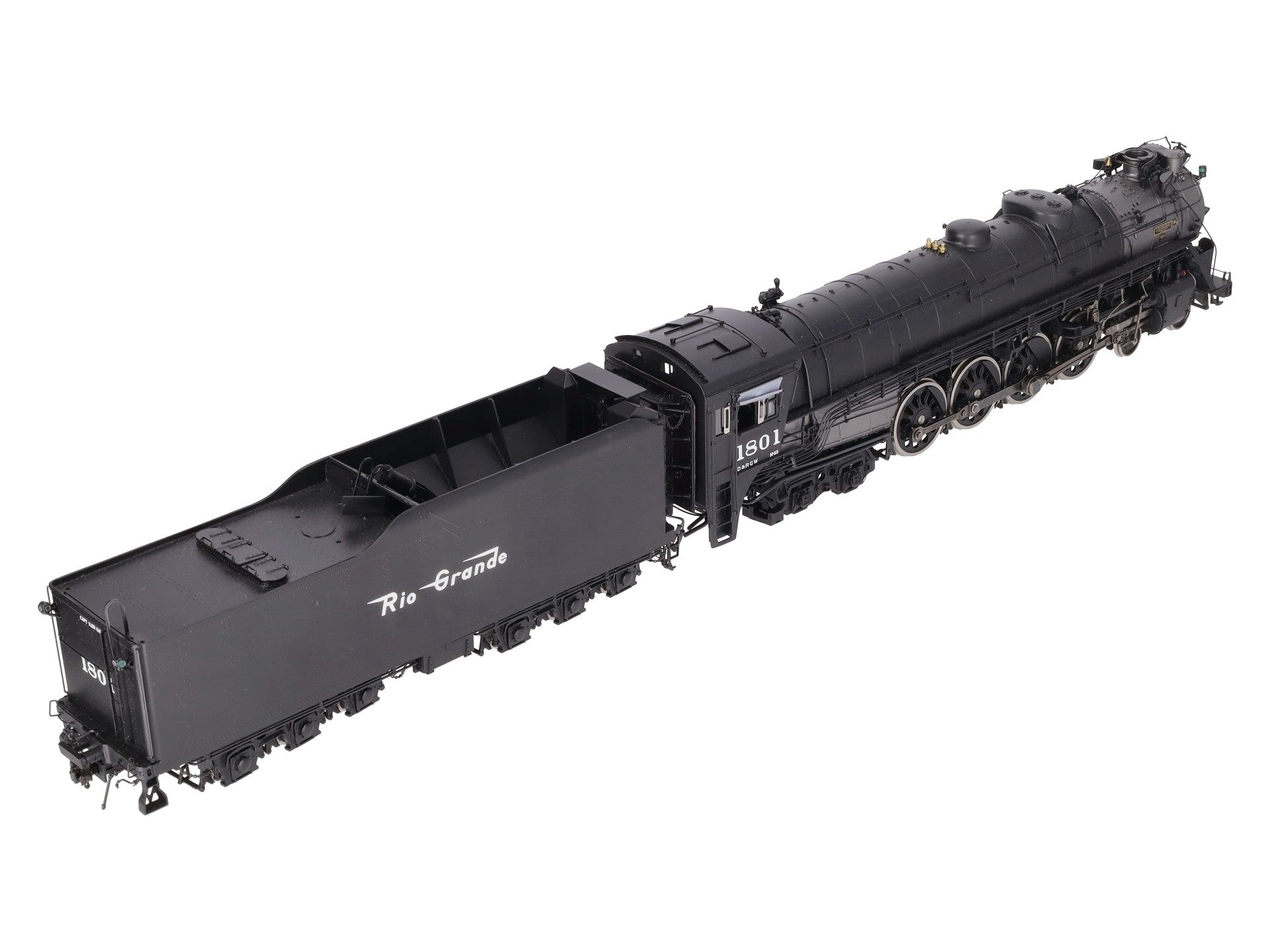 Precision Scale Co 17247-2 O 2R Brass D&RGW 4-8-4 M-68 Steam Loco & Tender #1801 EX/Box