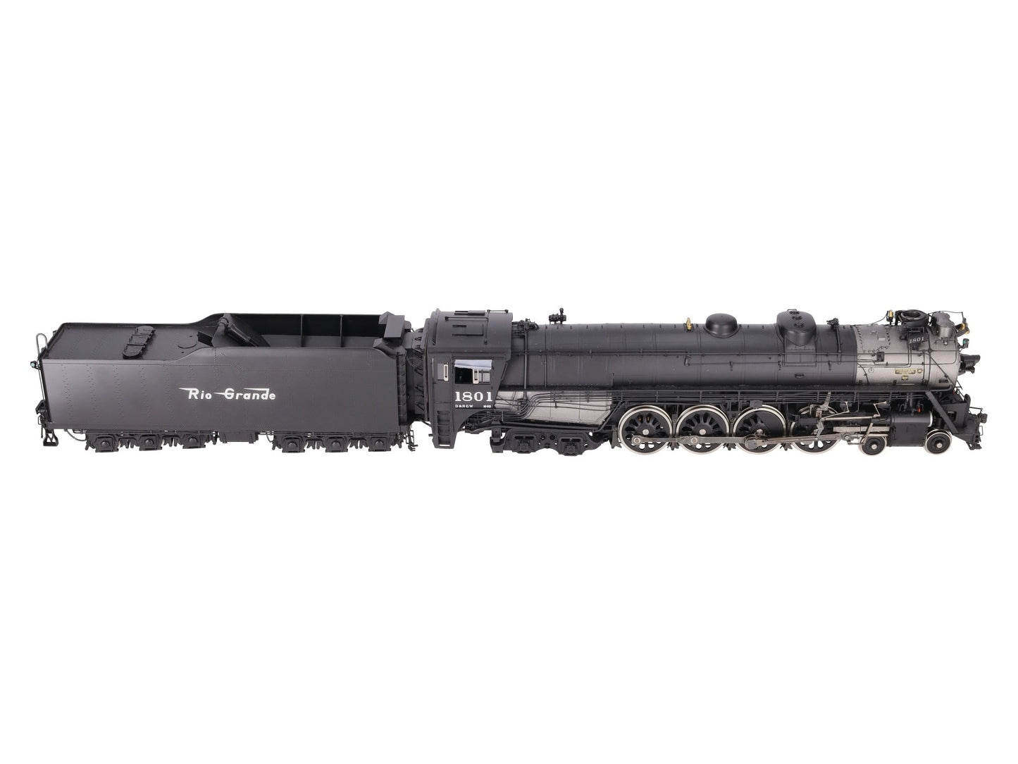 Precision Scale Co 17247-2 O 2R Brass D&RGW 4-8-4 M-68 Steam Loco & Tender #1801 EX/Box