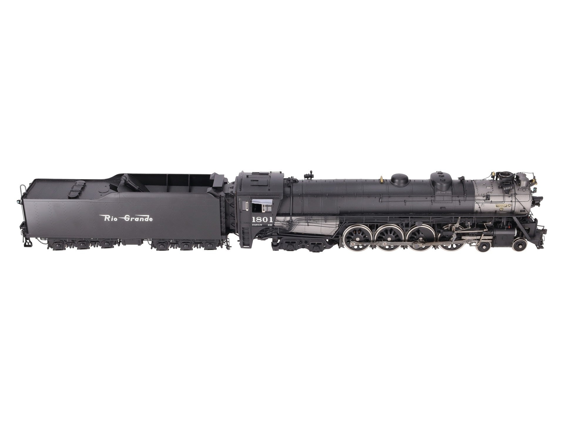Precision Scale Co 17247-2 O 2R Brass D&RGW 4-8-4 M-68 Steam Loco & Tender #1801 EX/Box