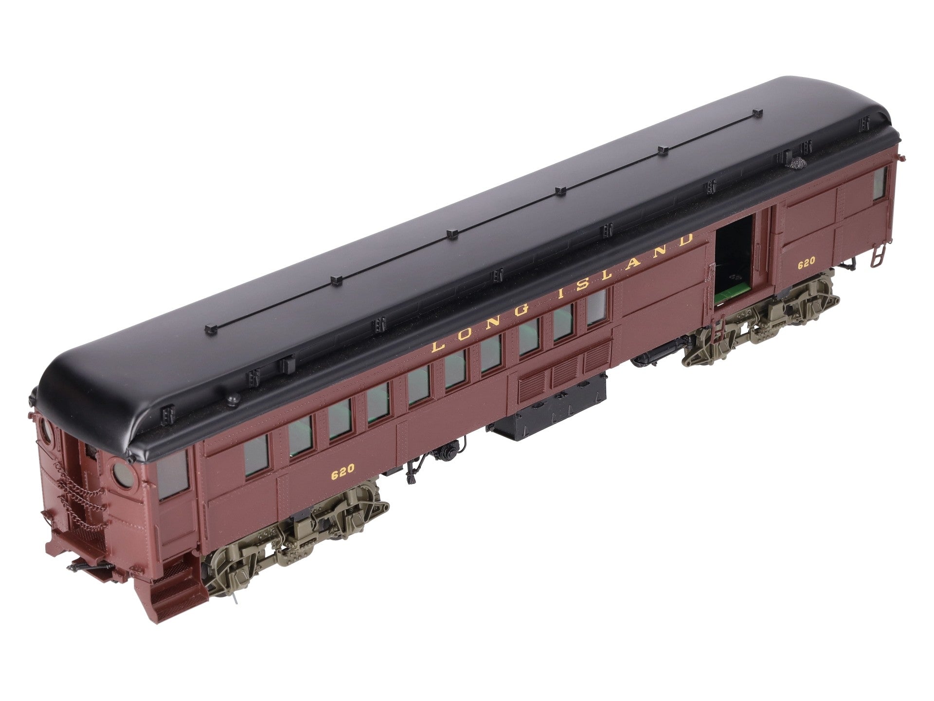 Sunset Models O Brass Long Island RR PB54 Combine Commuter Car #620 (2-Rail) EX/Box