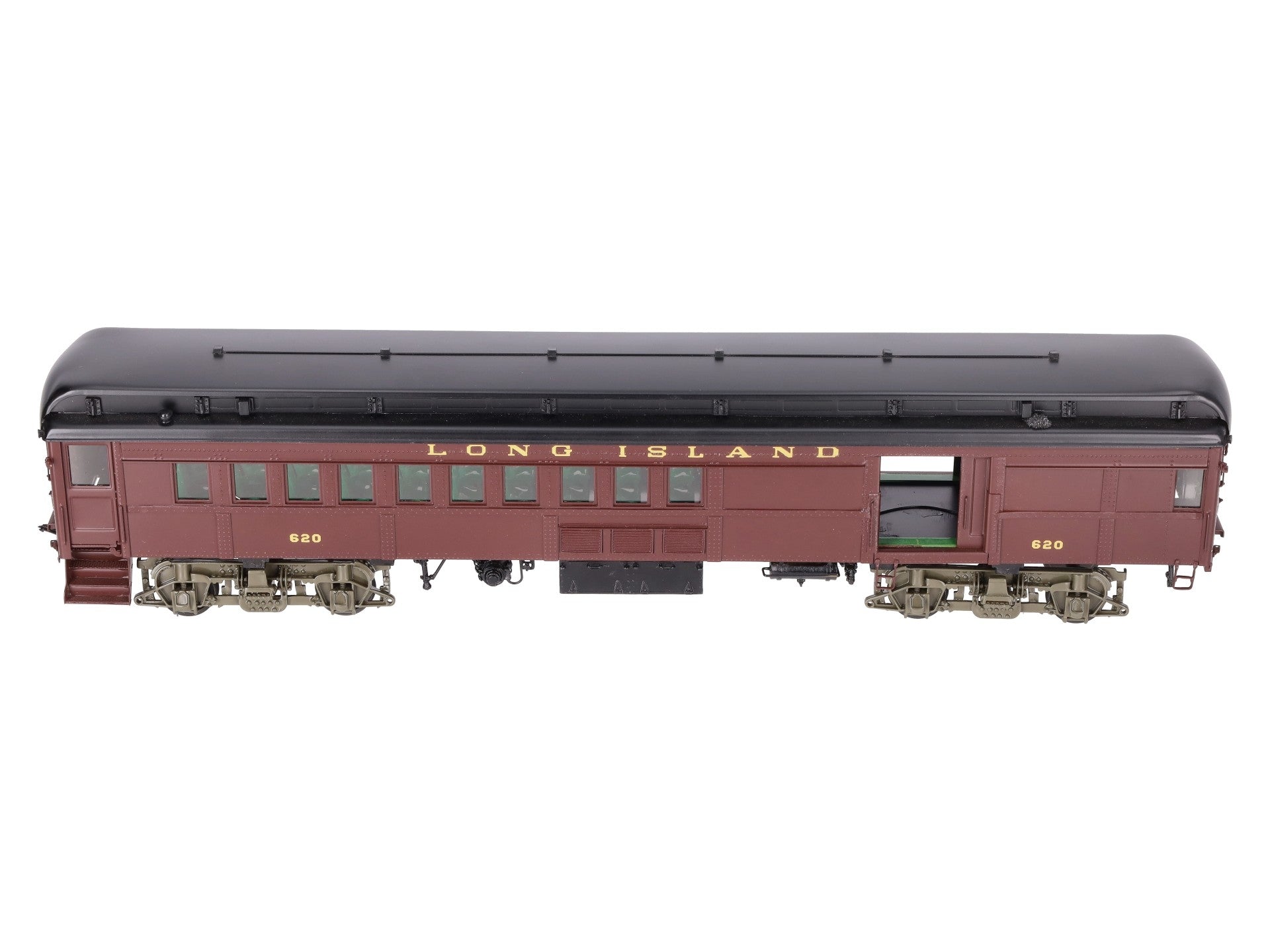 Sunset Models O Brass Long Island RR PB54 Combine Commuter Car #620 (2-Rail) EX/Box