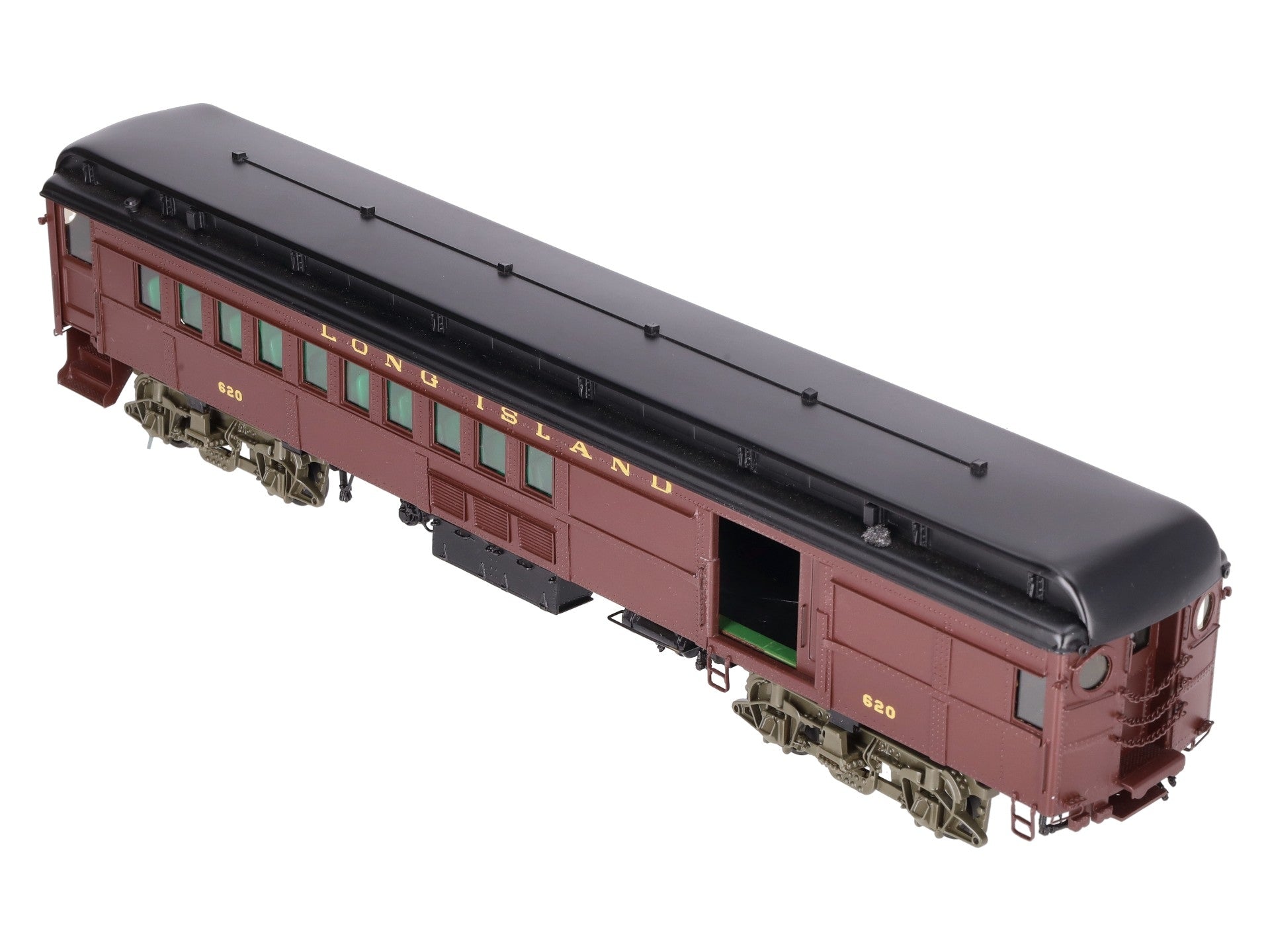 Sunset Models O Brass Long Island RR PB54 Combine Commuter Car #620 (2-Rail) EX/Box