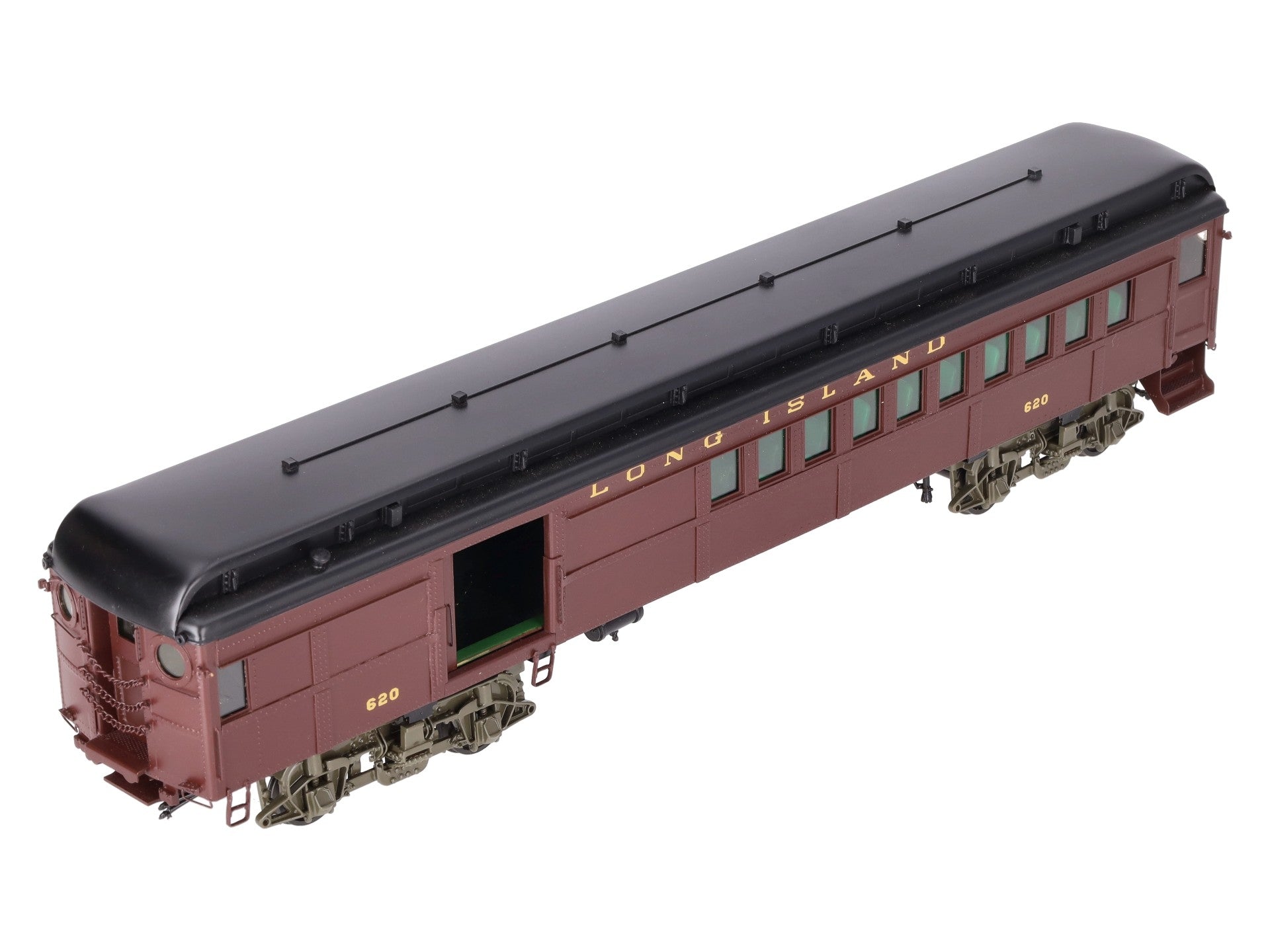 Sunset Models O Brass Long Island RR PB54 Combine Commuter Car #620 (2-Rail) EX/Box