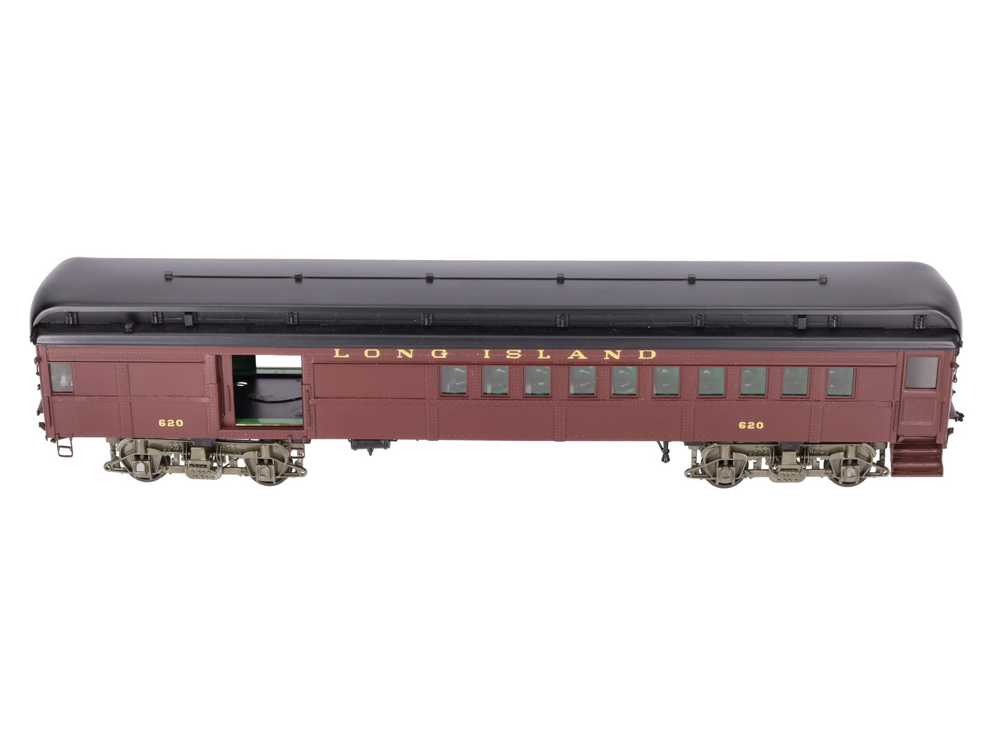 Sunset Models O Brass Long Island RR PB54 Combine Commuter Car #620 (2-Rail) EX/Box