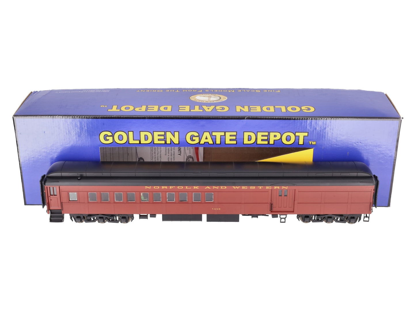 Golden Gate Depot O Norfolk & Western Heavy Weight Combine Car #1550 (2-Rail) LN/Box