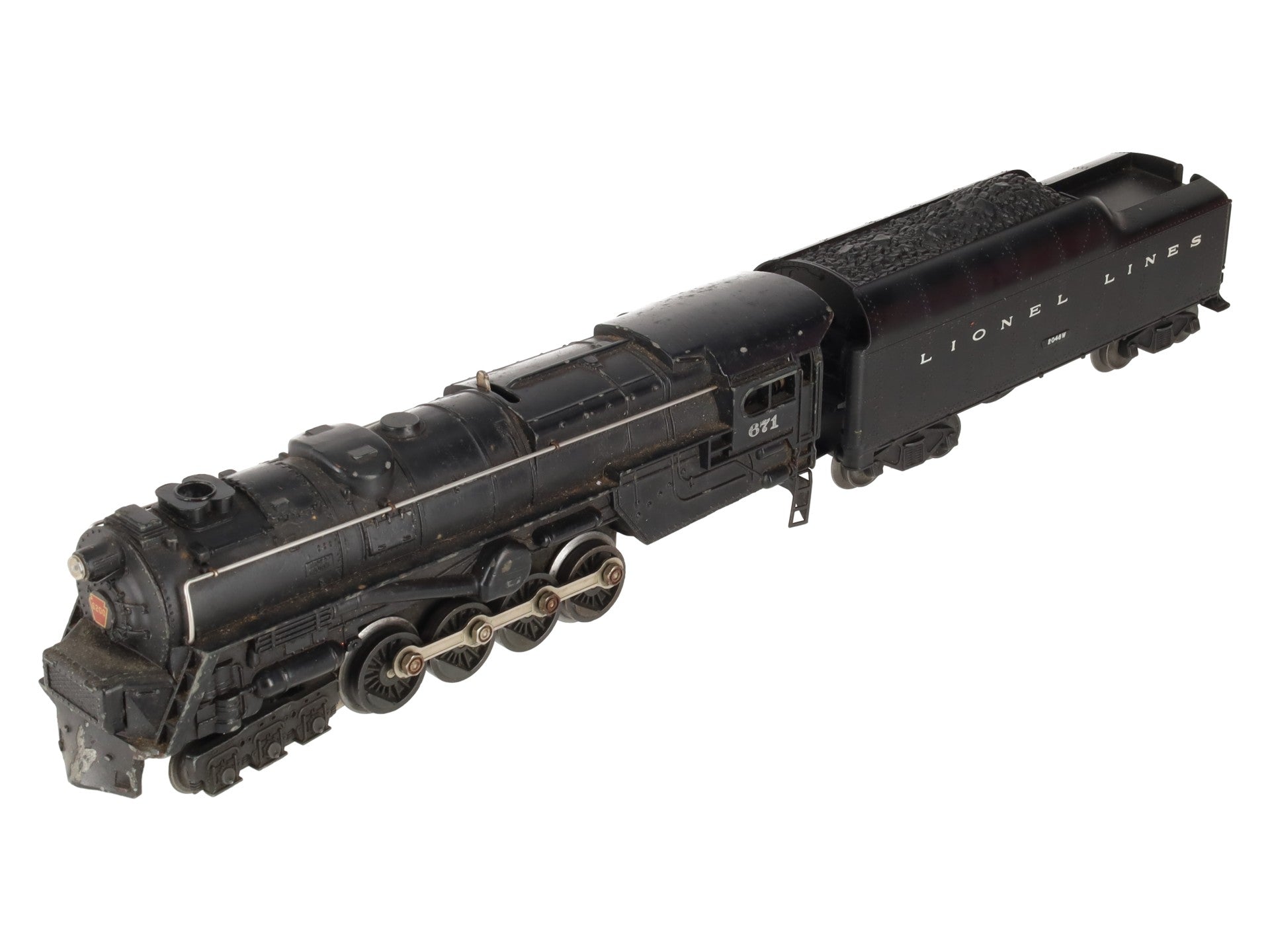 Lionel 671 Vintage O 6-8-6 Die-Cast Steam Turbine Locomotive w/2046W Tender VG