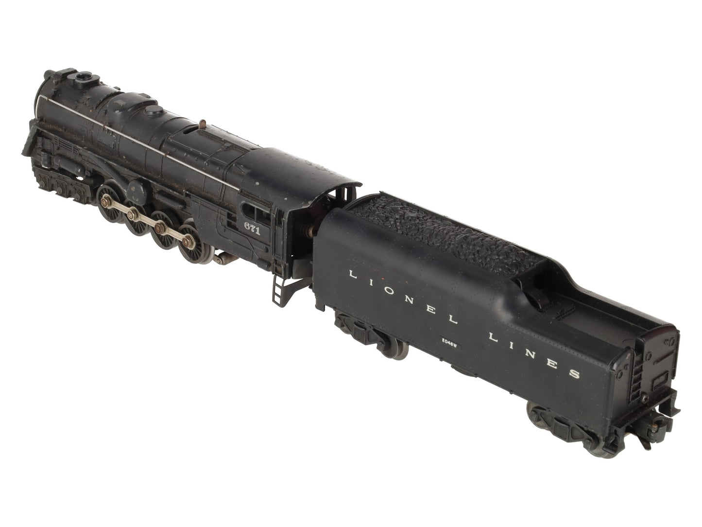 Lionel 671 Vintage O 6-8-6 Die-Cast Steam Turbine Locomotive w/2046W Tender VG