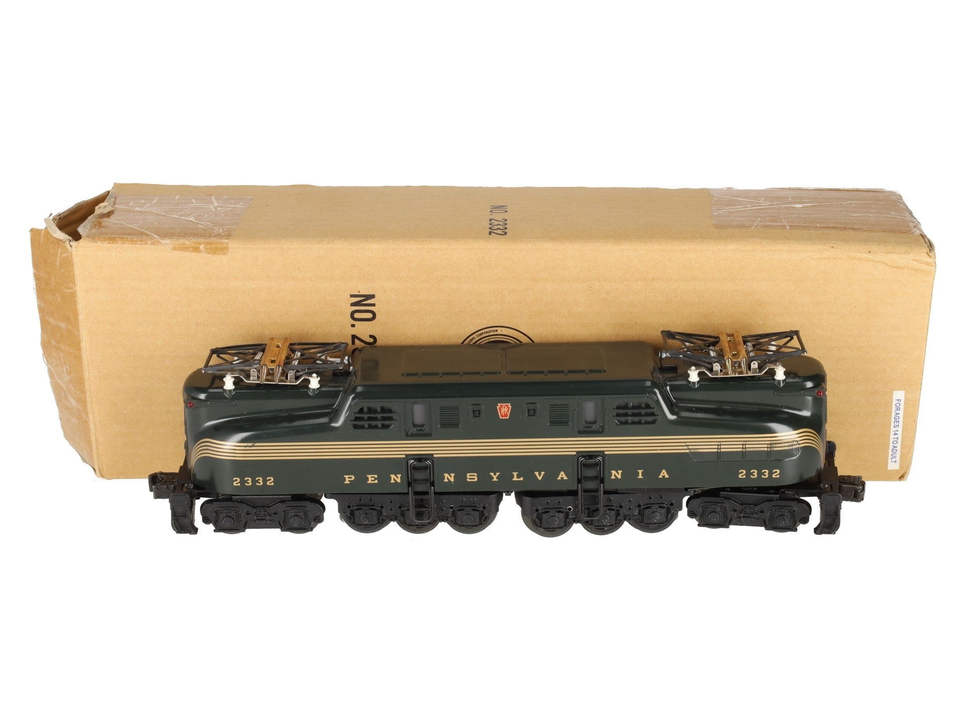 Lionel 6-18343 O Gauge Pennsylvania GG-1 Electric Locomotive #2332 EX/Box