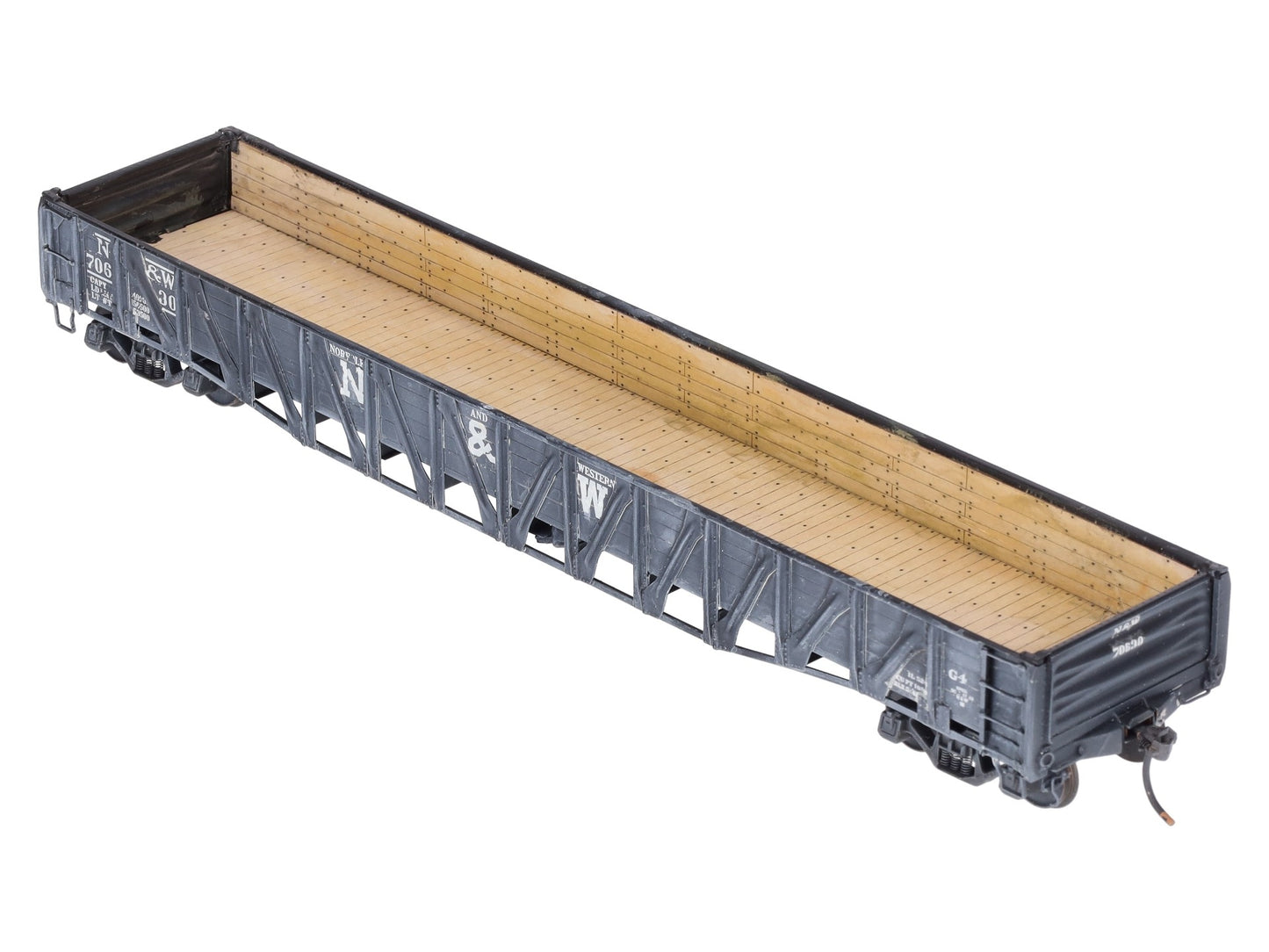 Cryer Gray Foundry S BRASS Custom N&W Class G4 52'6" War Emergency Gondola/Box