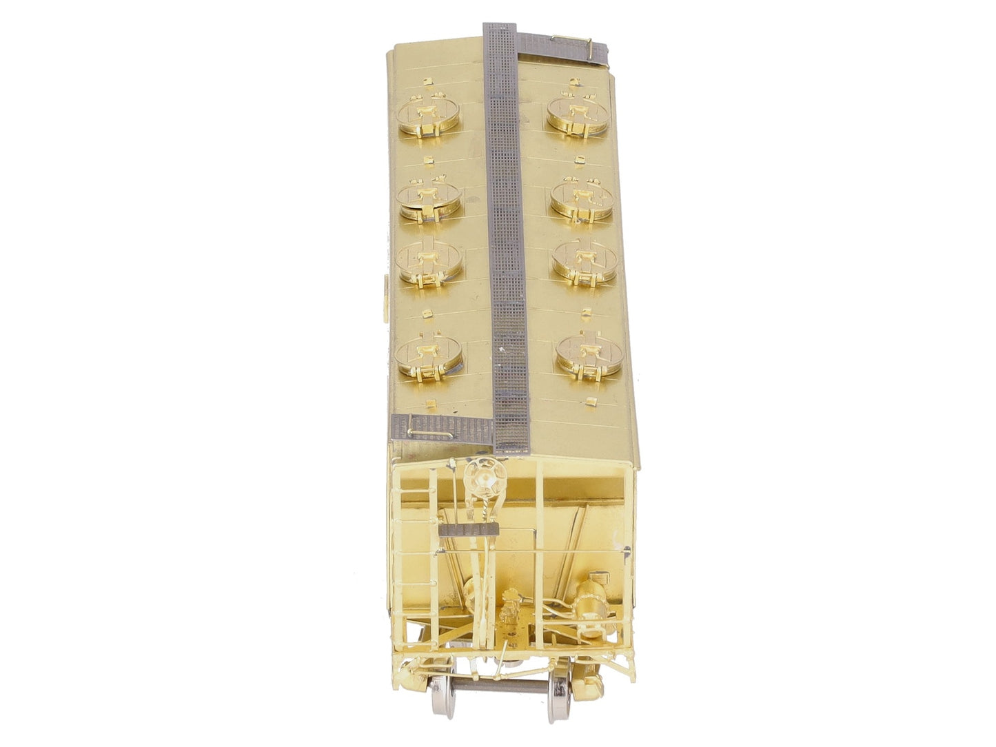Overland 3216 HO BRASS CNR Slab Side Covered Hopper #355207- Unpainted EX/Box