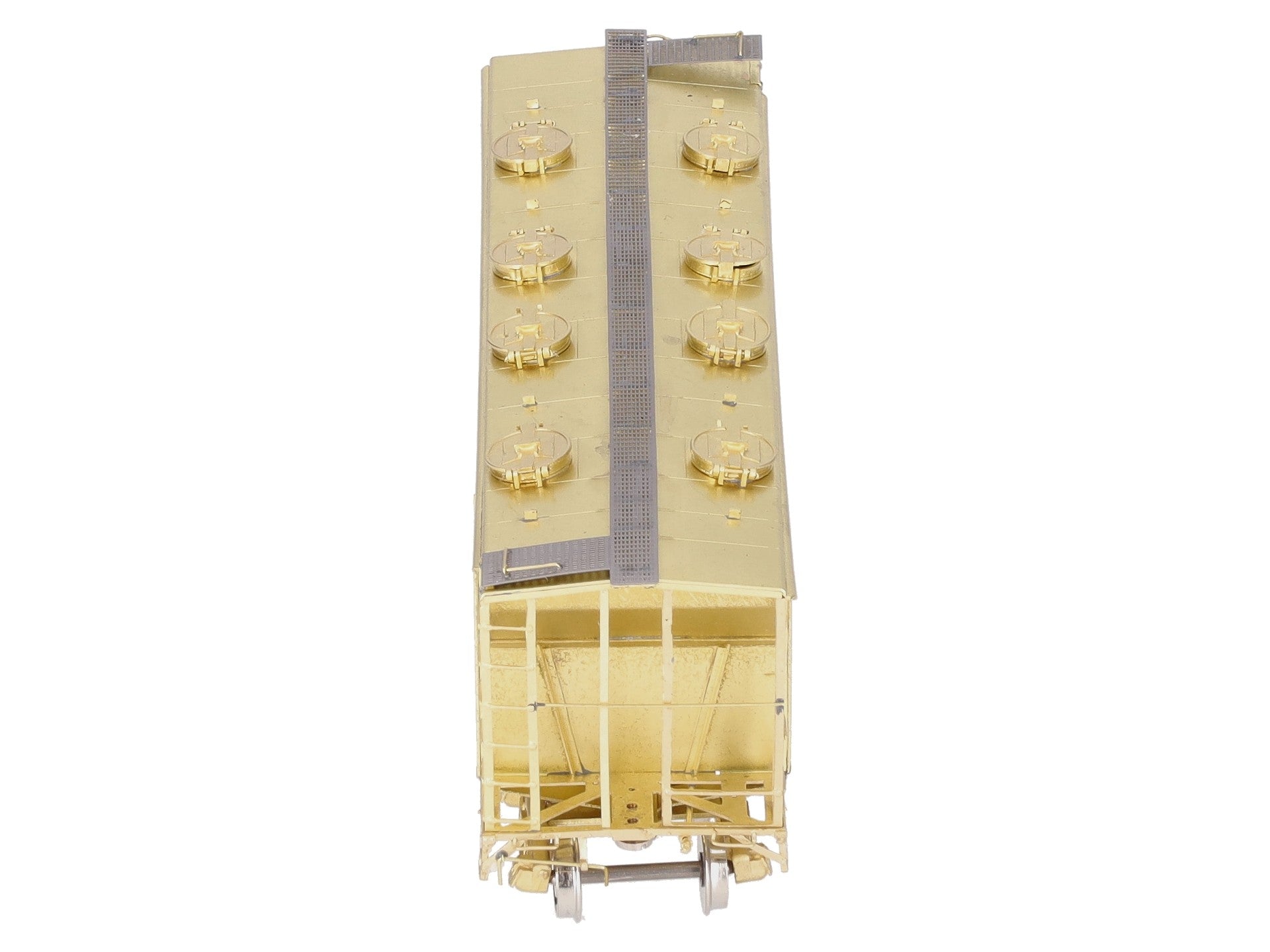 Overland 3216 HO BRASS CNR Slab Side Covered Hopper #355207- Unpainted EX/Box