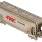 Overland OMI-3094 HO BRASS Custom FMC 3-Bay Centerflow 3560 Covered Hopper/Box