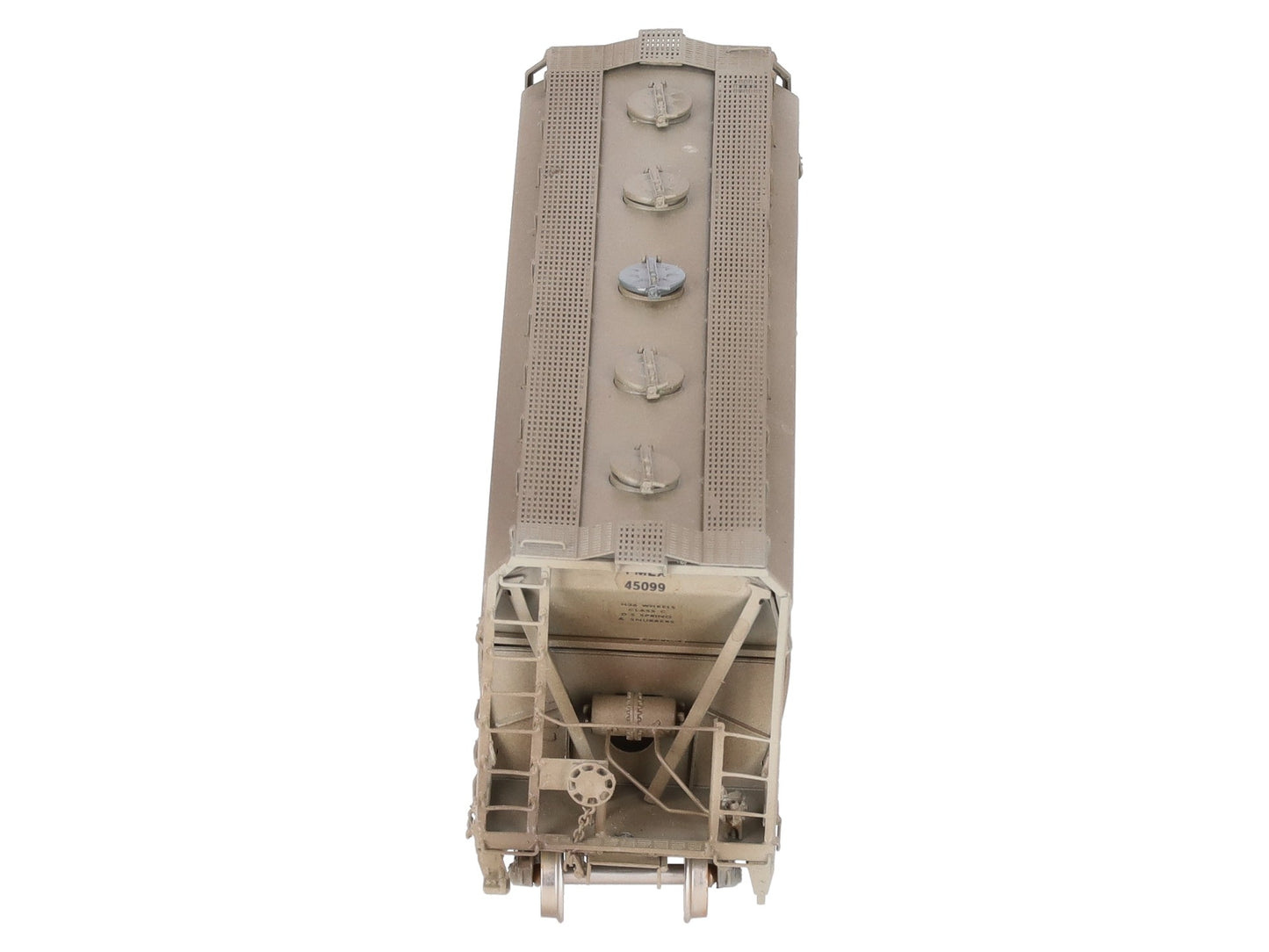 Overland OMI-3094 HO BRASS Custom FMC 3-Bay Centerflow 3560 Covered Hopper/Box