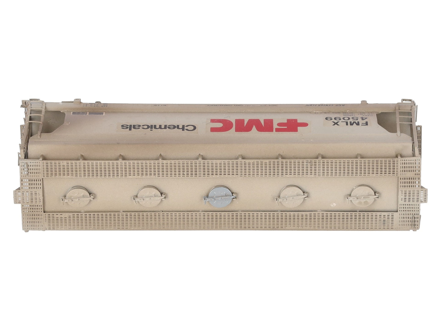 Overland OMI-3094 HO BRASS Custom FMC 3-Bay Centerflow 3560 Covered Hopper/Box