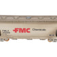 Overland OMI-3094 HO BRASS Custom FMC 3-Bay Centerflow 3560 Covered Hopper/Box