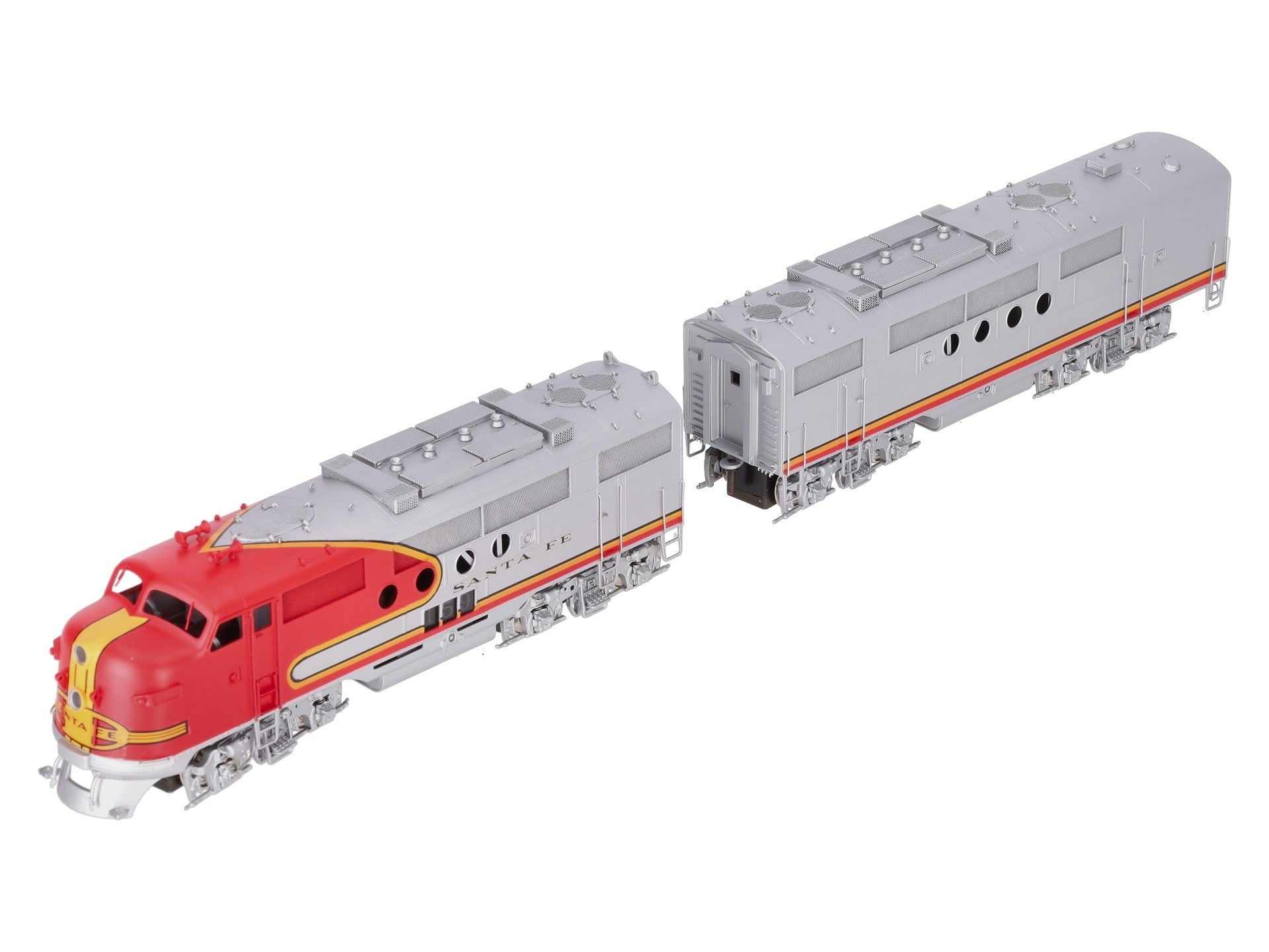 Hallmark Models HO BRASS AT&SF Dual Powered AB Diesel Set - F/P LN/Box