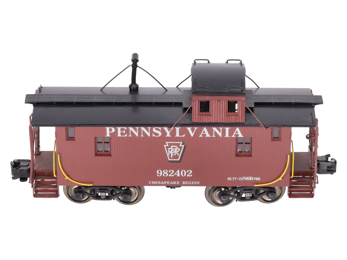 Weaver G2015-L Brass O Gauge Pennsylvania N6B Caboose #982402 EX