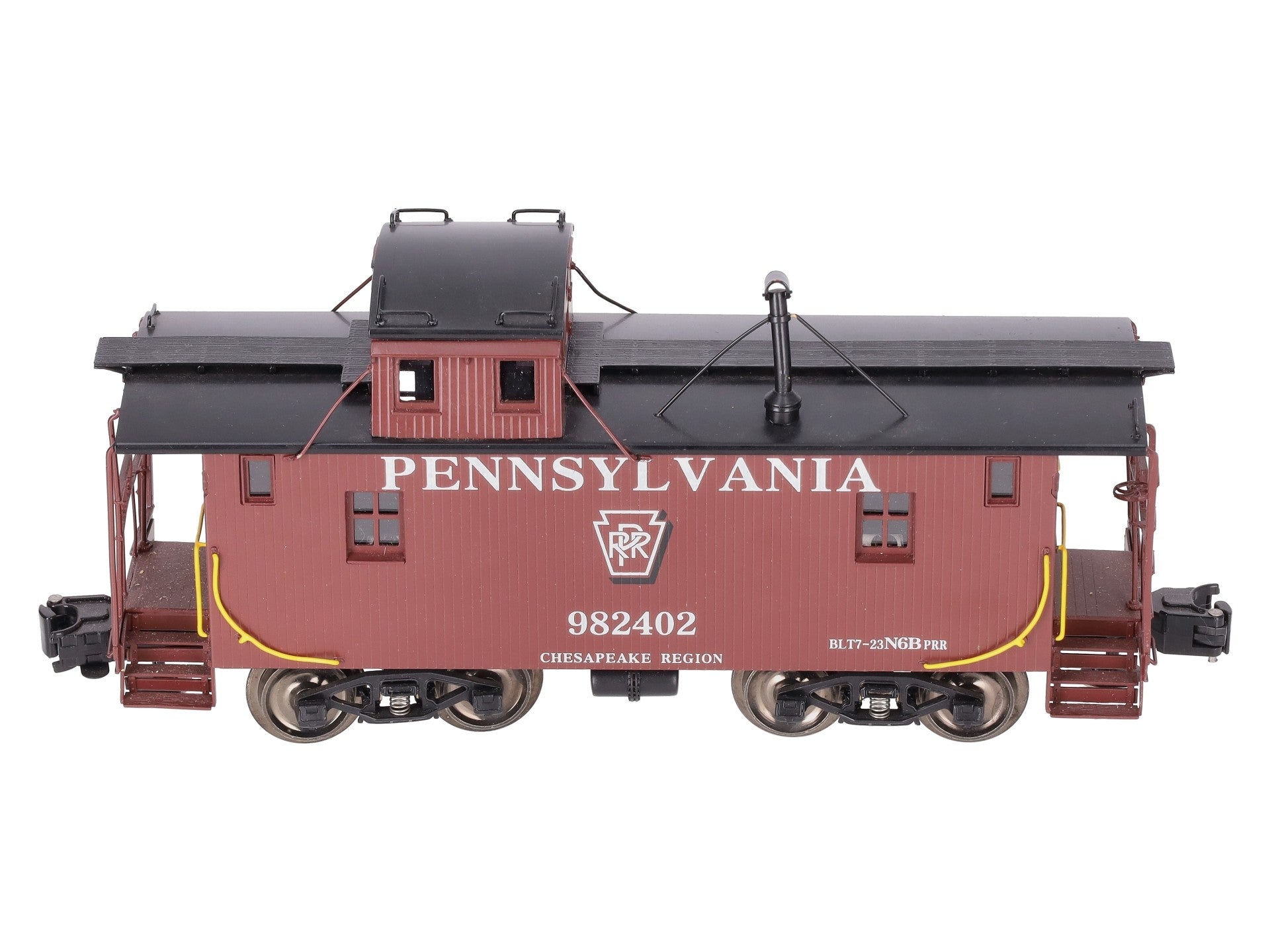 Weaver G2015-L Brass O Gauge Pennsylvania N6B Caboose #982402 EX