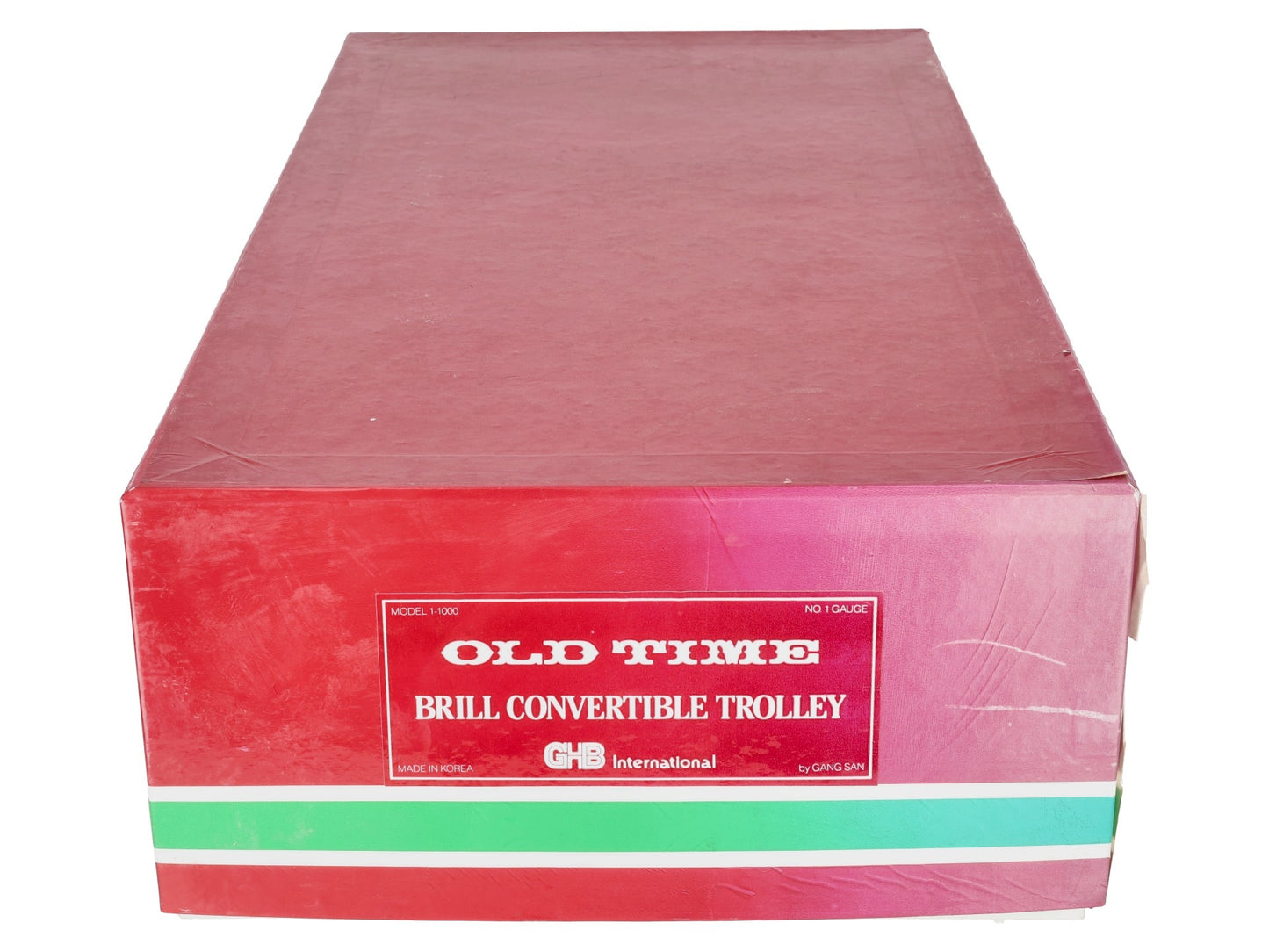 GHB International 1-1000 G Scale BRASS Old Tyme Brill Convertible Trolley LN/Box