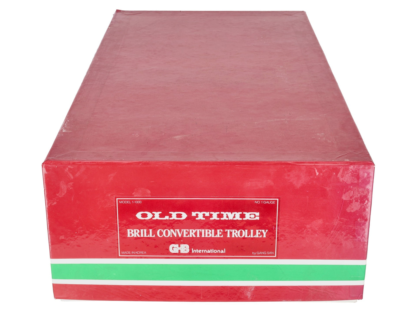 GHB International 1-1000 G Scale BRASS Old Tyme Brill Convertible Trolley LN/Box