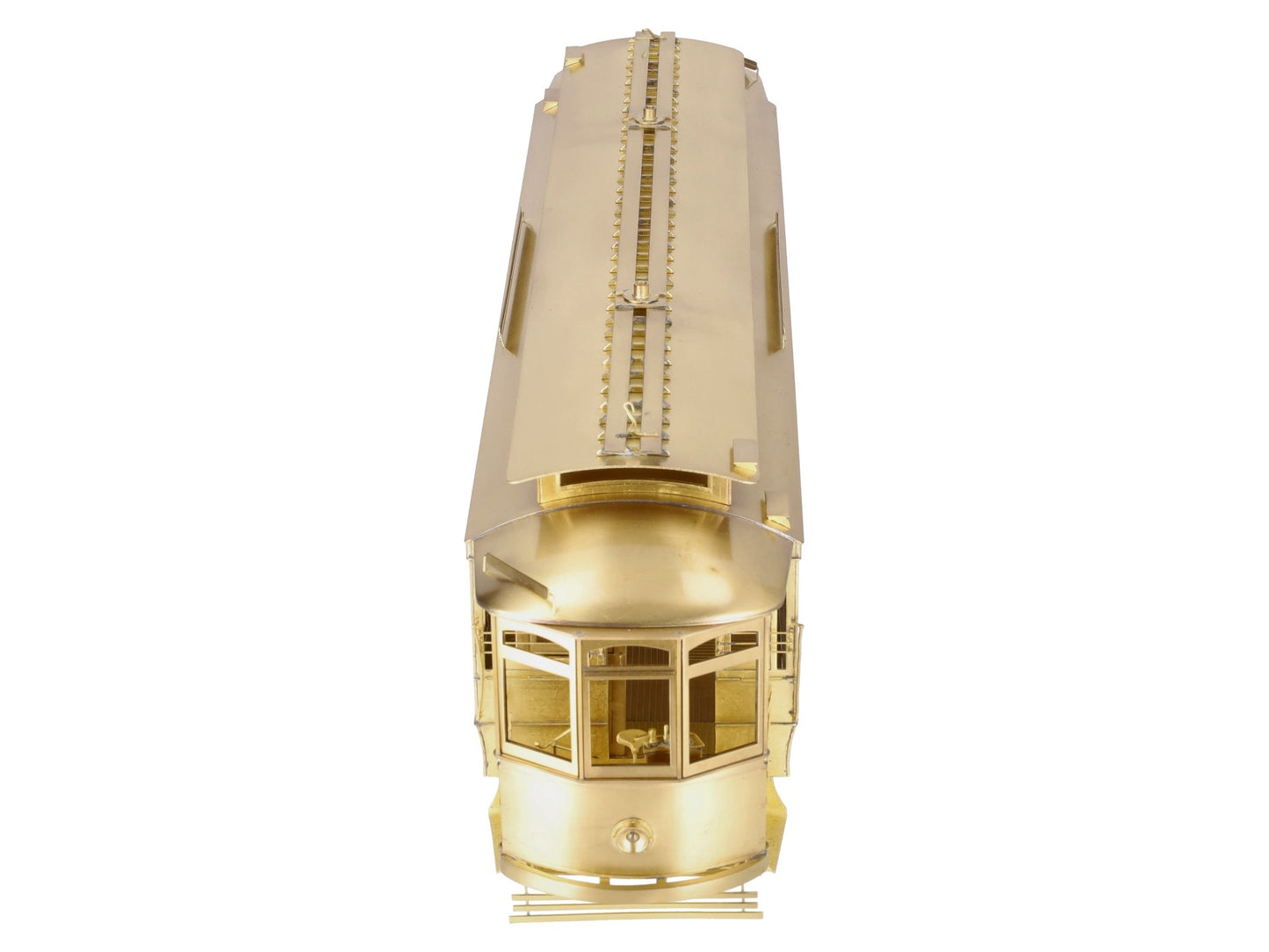 GHB International 1-1000 G Scale BRASS Old Tyme Brill Convertible Trolley LN/Box