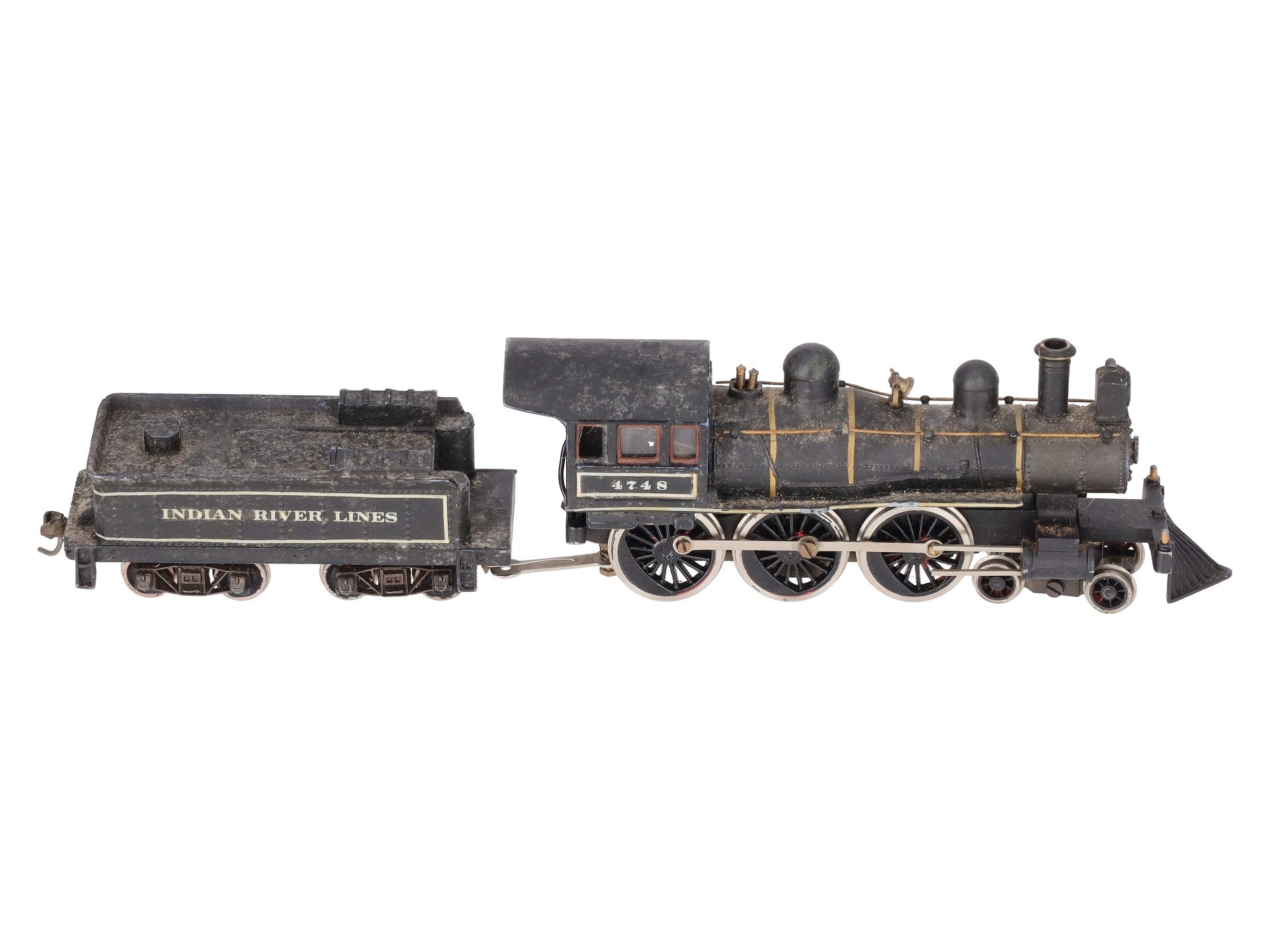 New One HO Indian River Lines 4-6-0 Steam Locomotive & Tender #4748 Custom