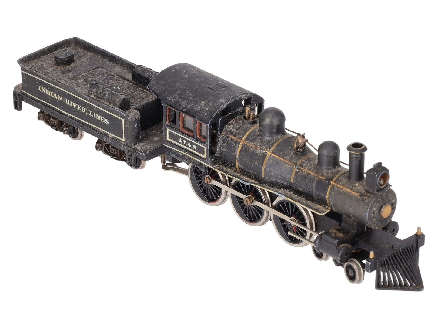 New One HO Indian River Lines 4-6-0 Steam Locomotive & Tender #4748 Custom
