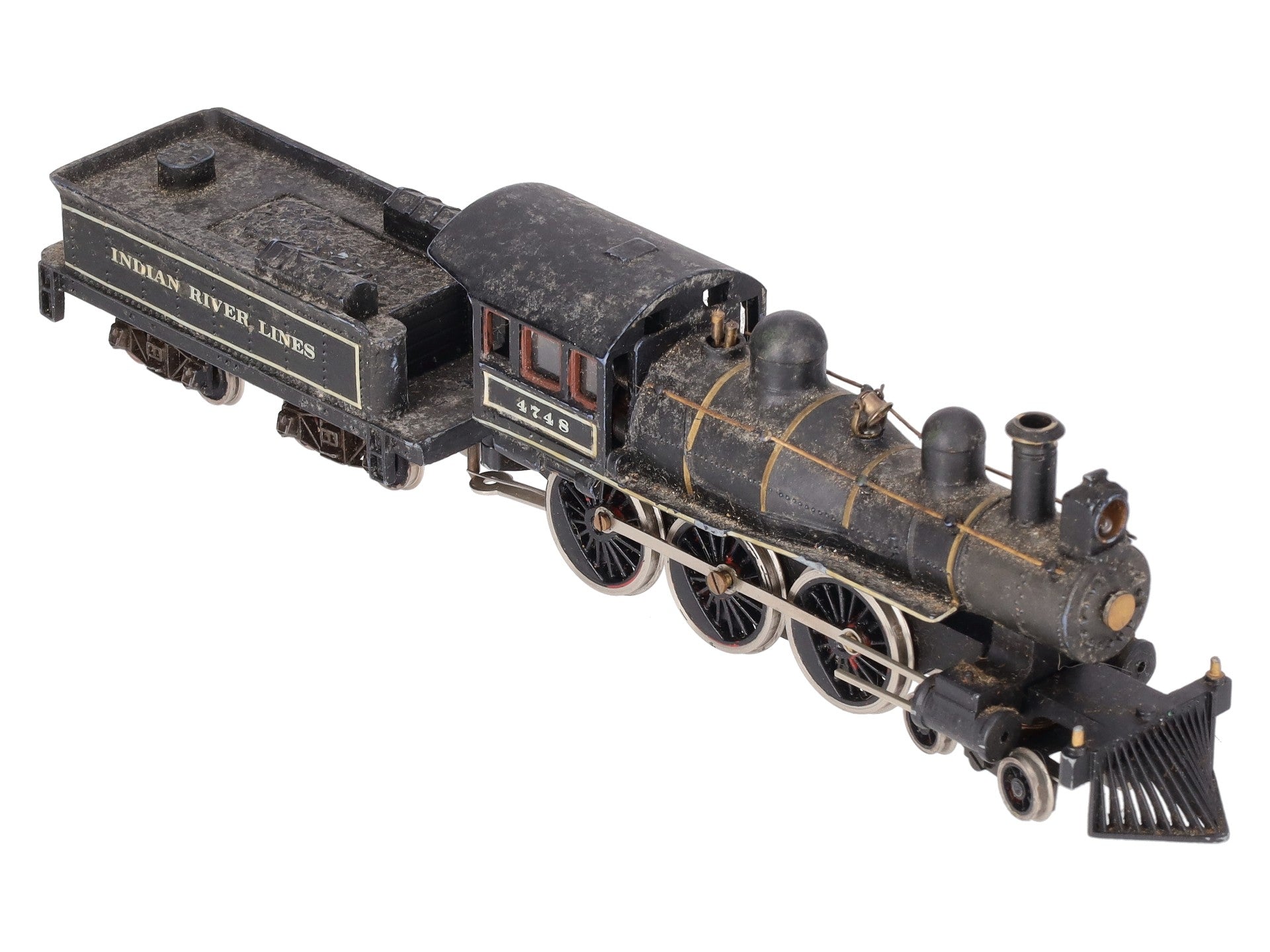 New One HO Indian River Lines 4-6-0 Steam Locomotive & Tender #4748 Custom