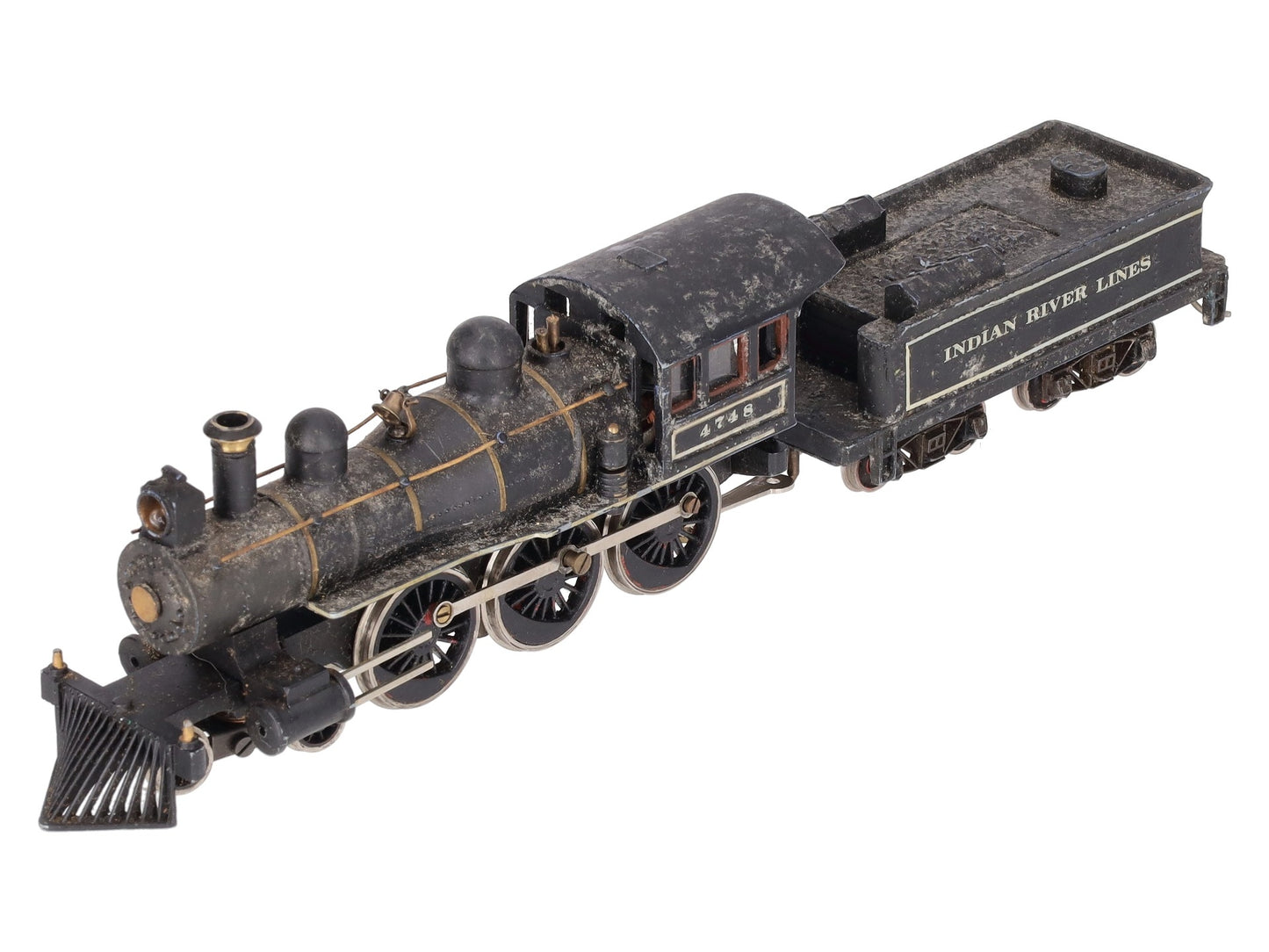 New One HO Indian River Lines 4-6-0 Steam Locomotive & Tender #4748 Custom