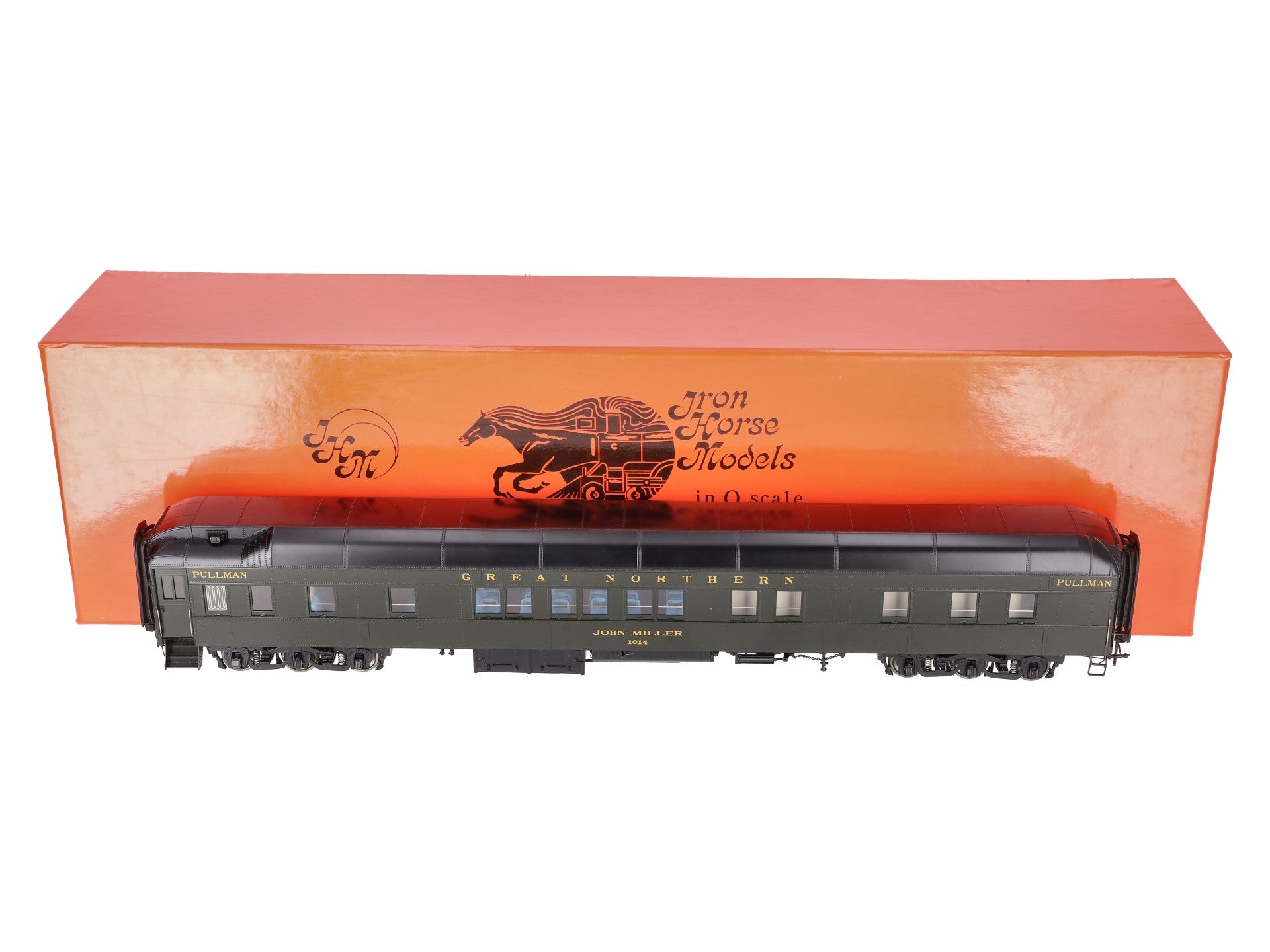Precision Scale Co. 16981-6 O Scale BRASS G.N. Pullman Passenger Car #1014 2Rail LN/Box