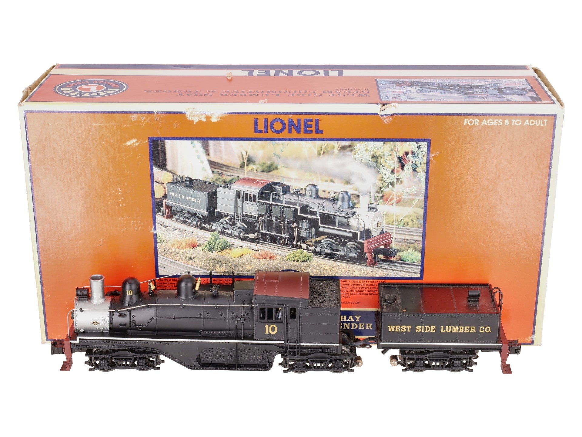 Lionel 6-28022 O Gauge West Side Lumber Steam Locomotive & Tender #10 EX/Box