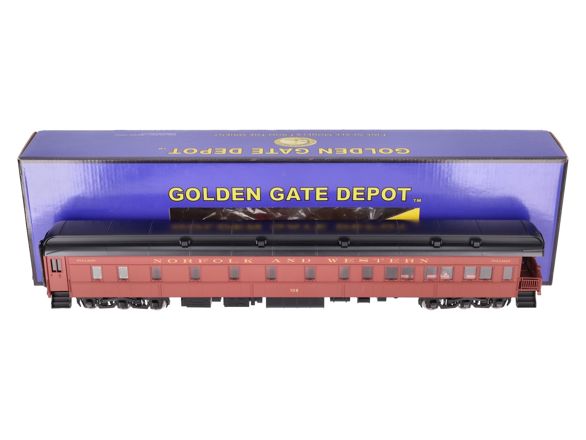 Golden Gate Depot O Norfolk & Western Heavy Weight Observation Car #102 (2-Rail) LN/Box