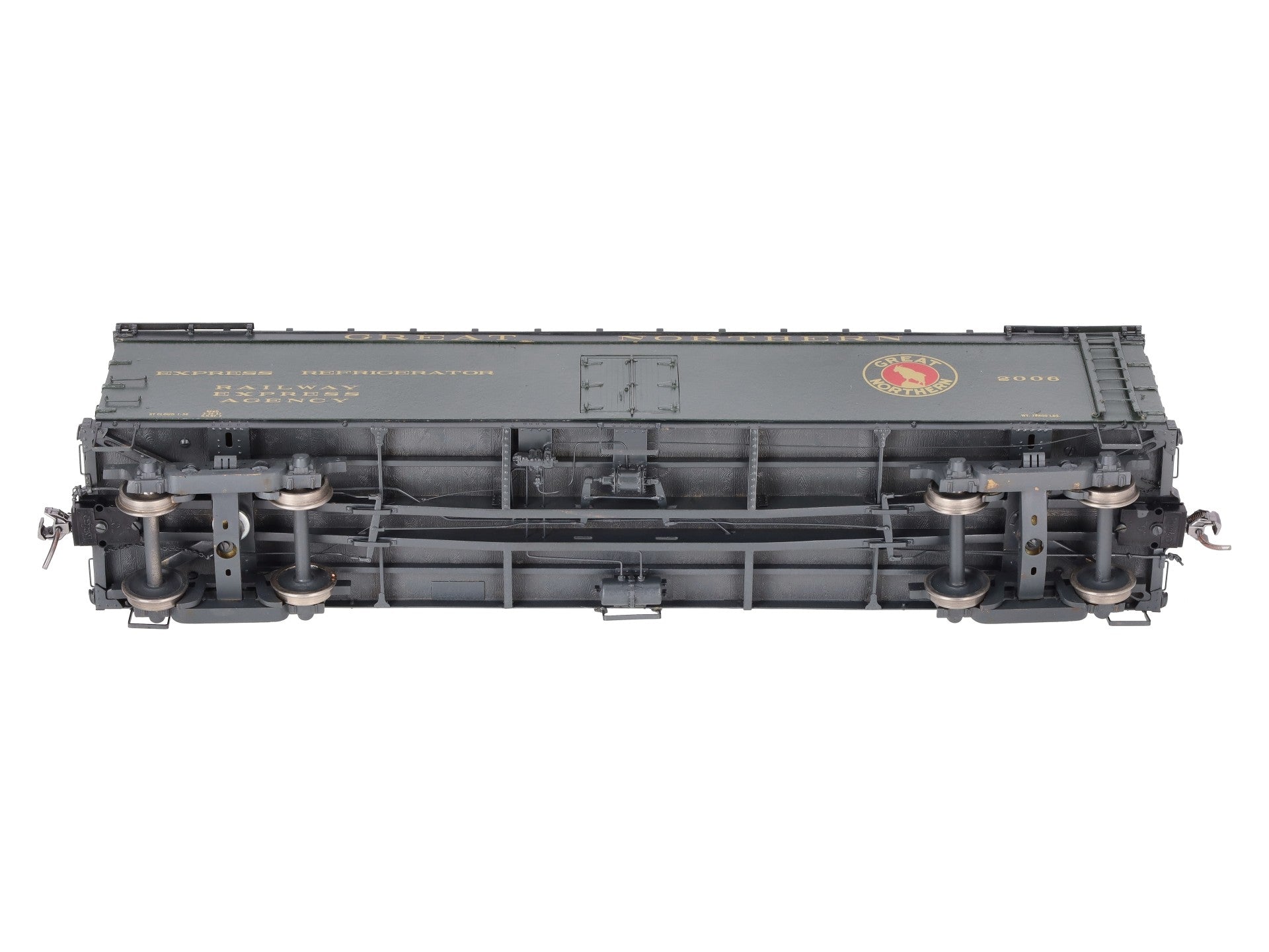 Ajin O Brass Great Northern Refrigerator Car #2006 (2-Rail) - Painted