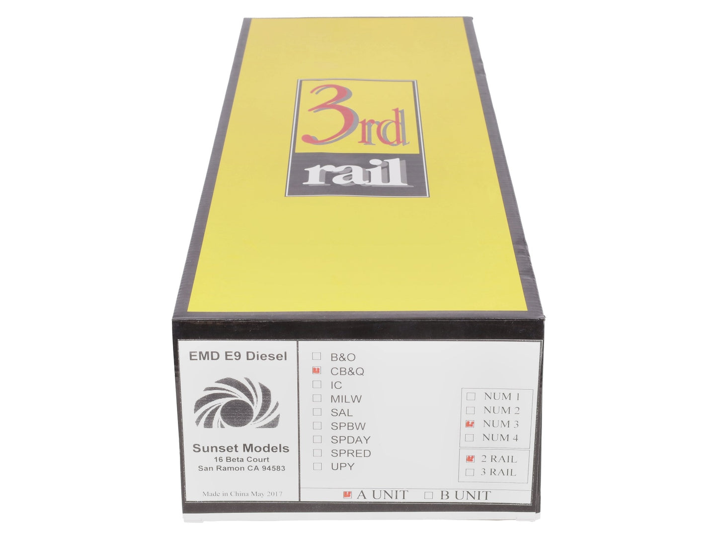 Sunset Models O Scale 2-Rail CB&Q EMD E9 A-Unit Diesel Locomotive EX/Box