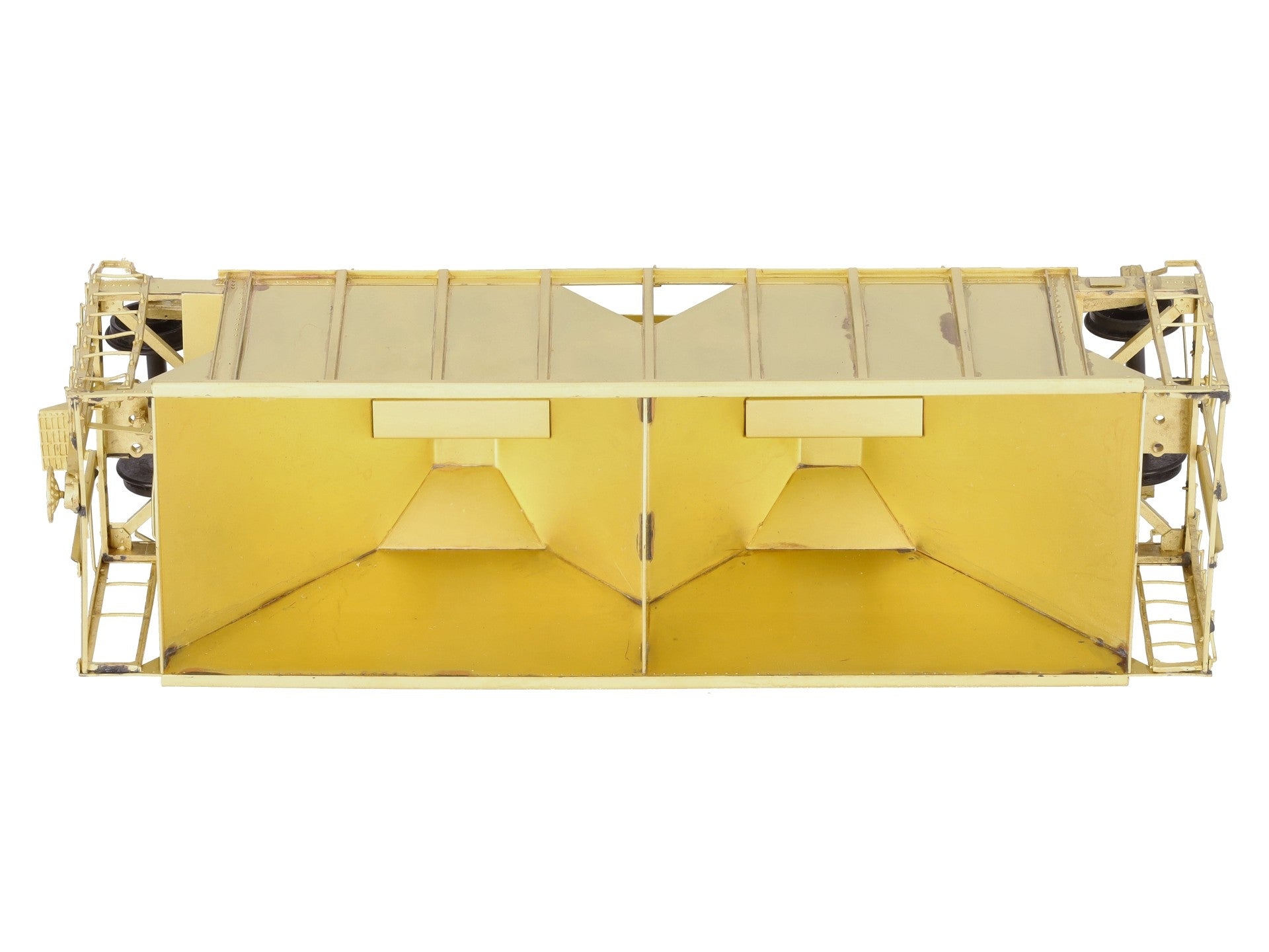 Pecos River Brass O Brass Santa Fe 34' Ballast Car/2-Bay Hopper (2-Rail) EX/Box