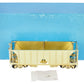 Pecos River Brass O Brass Santa Fe 34' Ballast Car/2-Bay Hopper (2-Rail) EX/Box