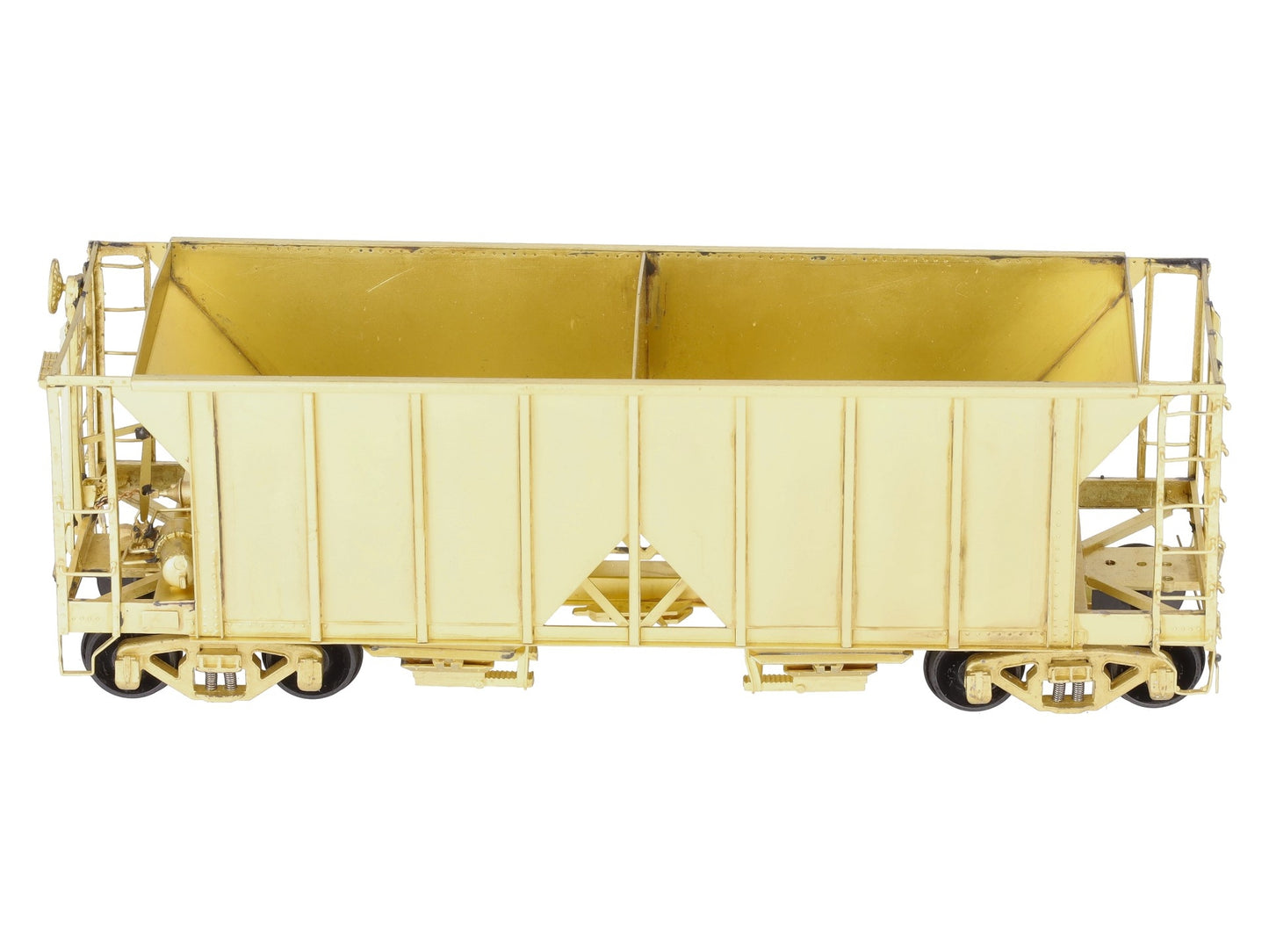 Pecos River Brass O Brass Santa Fe 34' Ballast Car/2-Bay Hopper (2-Rail) EX/Box
