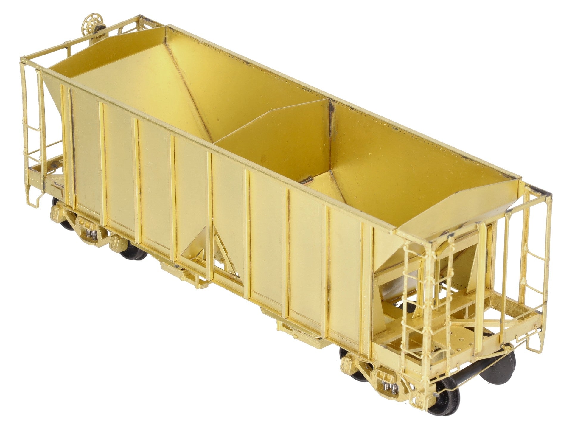 Pecos River Brass O Brass Santa Fe 34' Ballast Car/2-Bay Hopper (2-Rail) EX/Box
