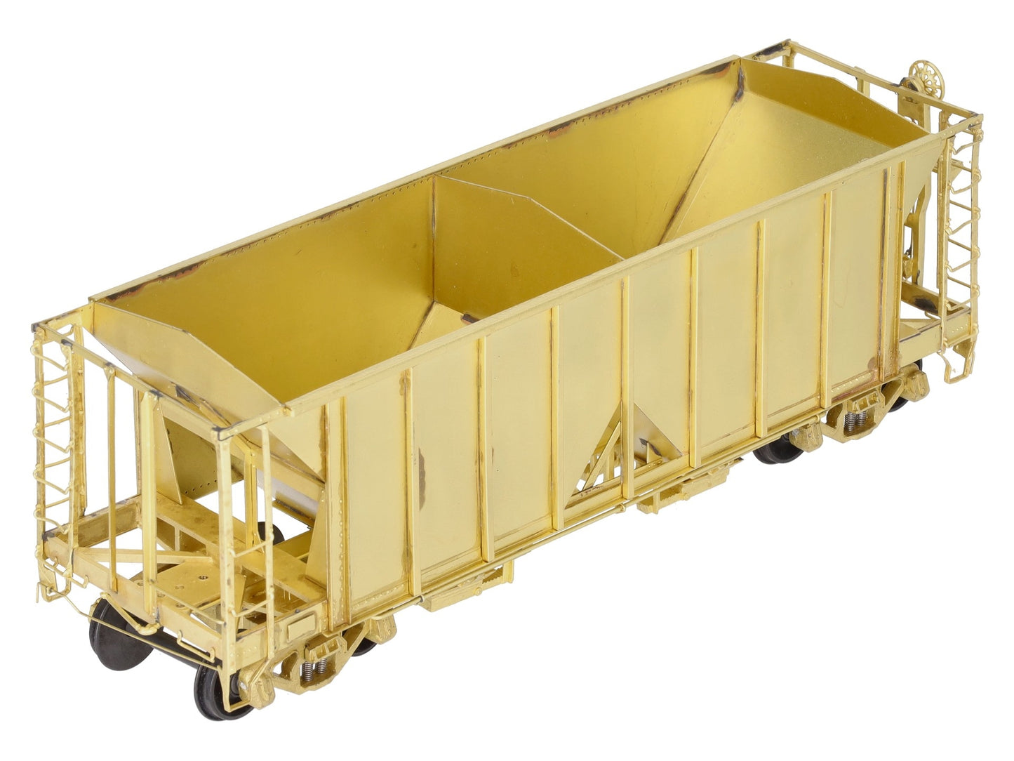 Pecos River Brass O Brass Santa Fe 34' Ballast Car/2-Bay Hopper (2-Rail) EX/Box