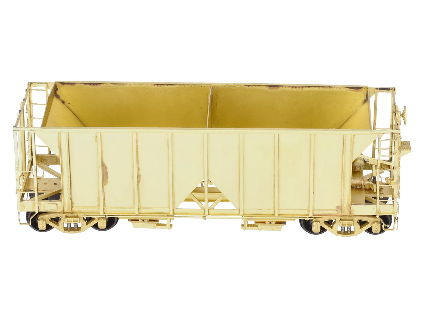Pecos River Brass O Brass Santa Fe 34' Ballast Car/2-Bay Hopper (2-Rail) EX/Box