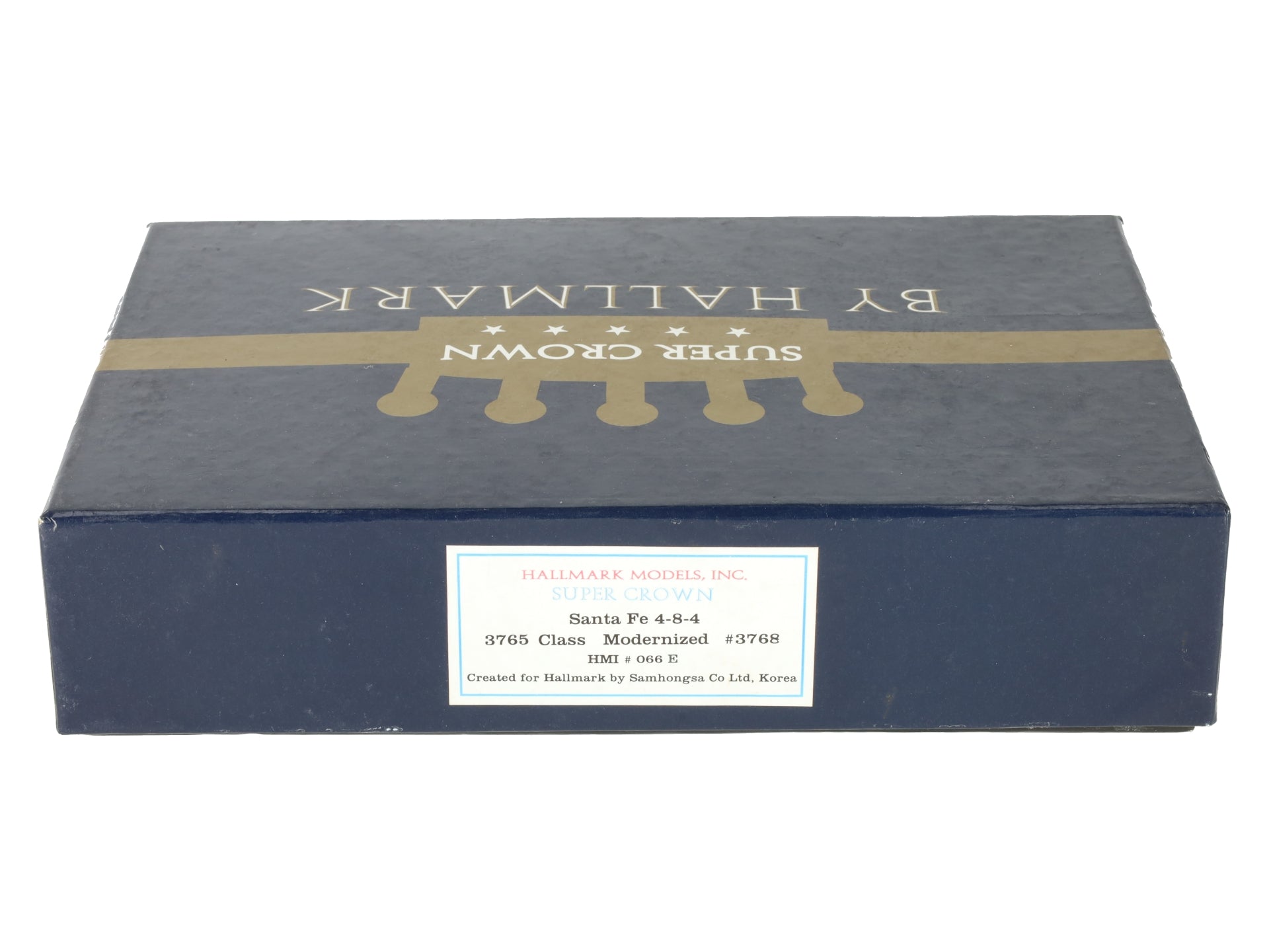 Hallmark BRASS HO Scale Atchison Topeka Santa Fe Steam Locomotive #3768 VG/Box