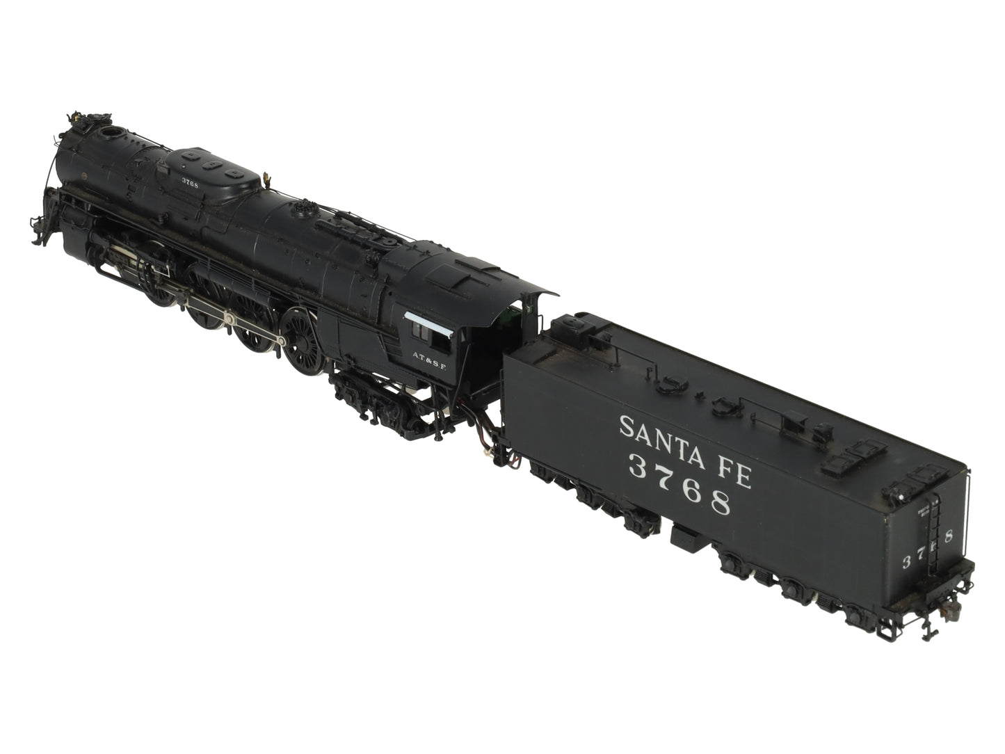 Hallmark BRASS HO Scale Atchison Topeka Santa Fe Steam Locomotive #3768 VG/Box